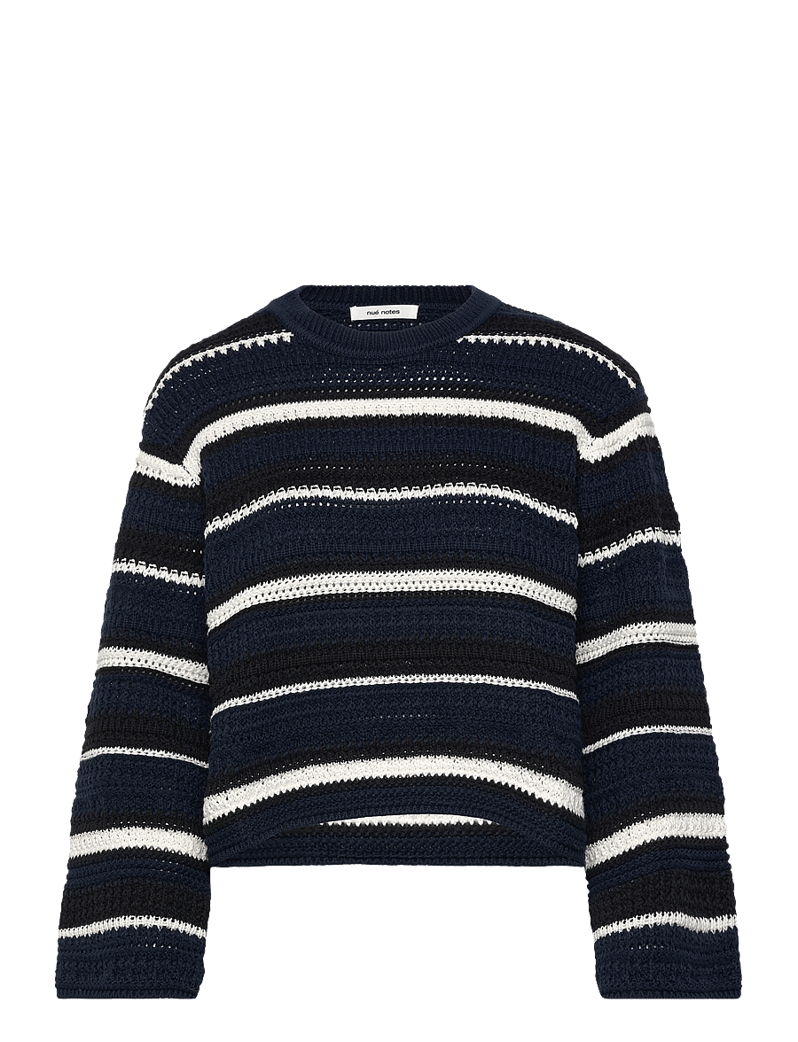 nué notes - Waymond Knit - pullover - 484 midnight stripe - 1