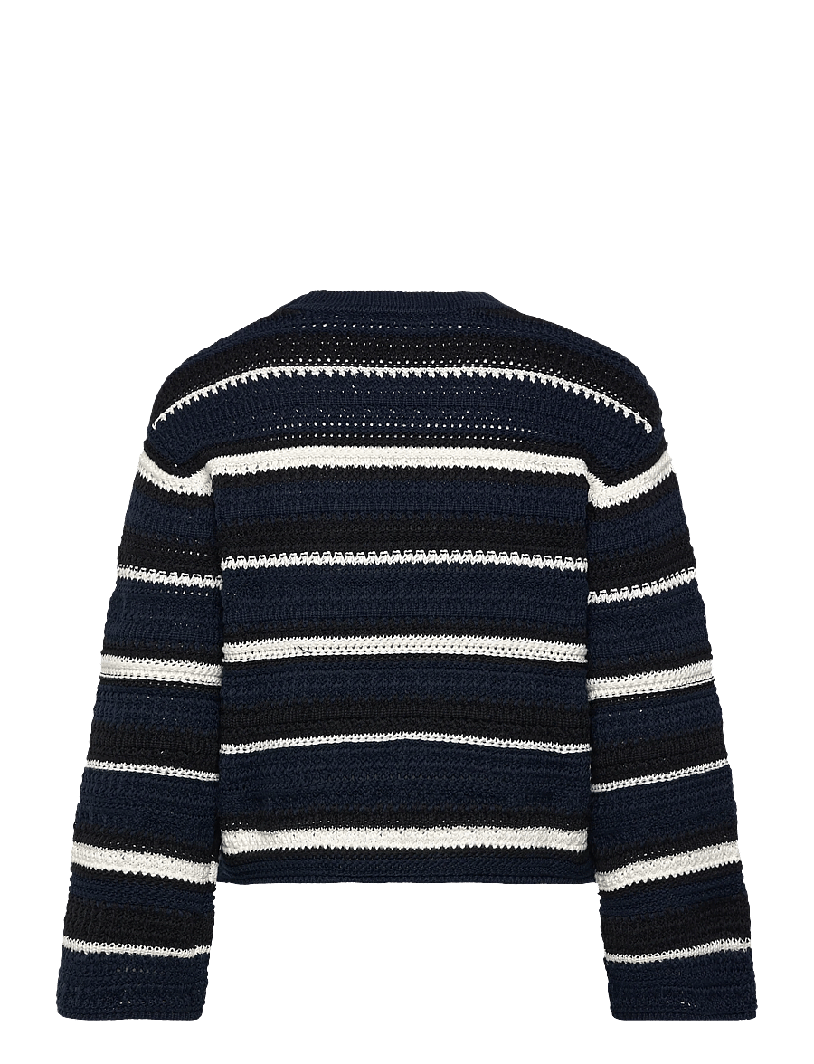 nué notes - Waymond Knit - pullover - 484 midnight stripe - 2