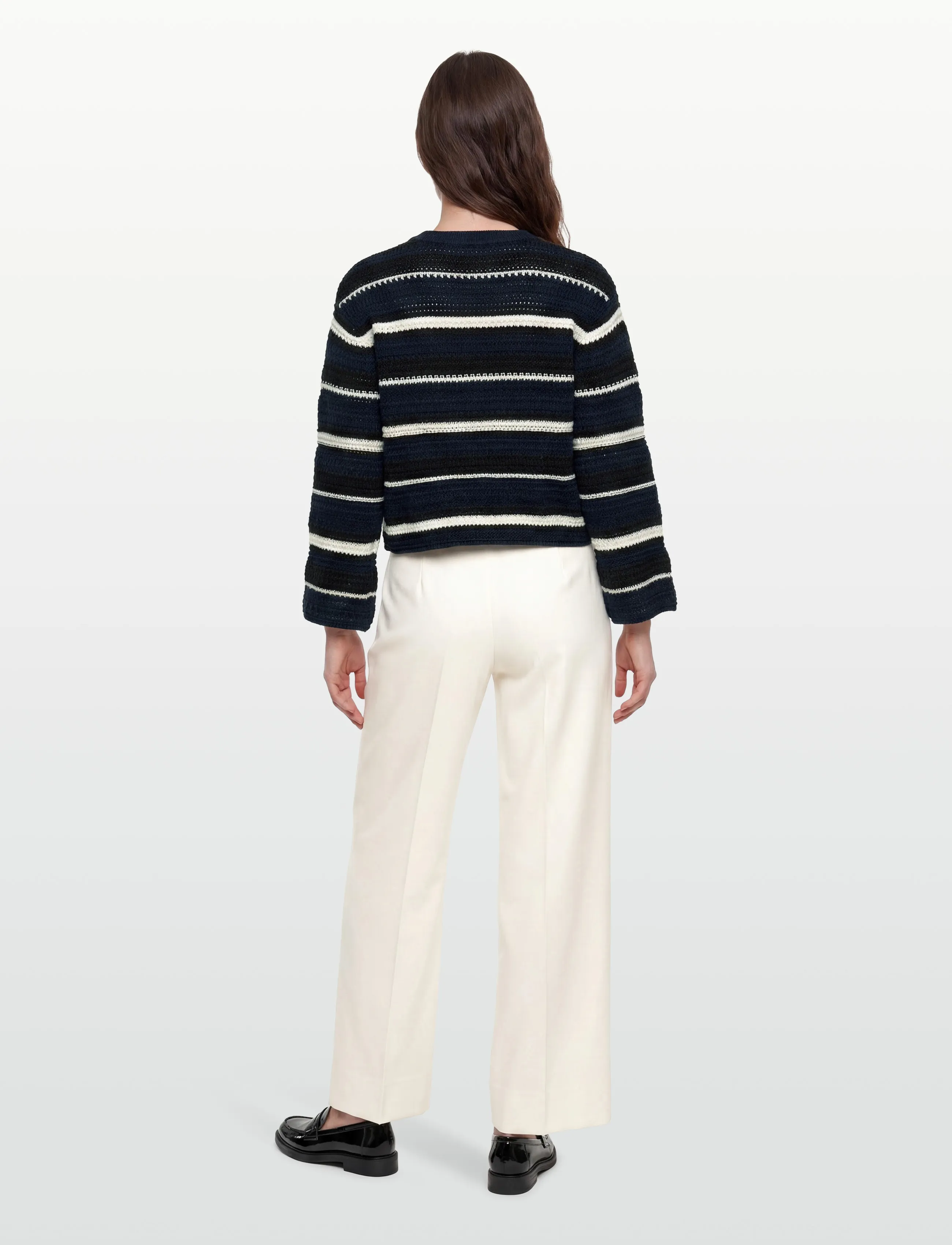 nué notes - Waymond Knit - trøjer - 484 midnight stripe - 4