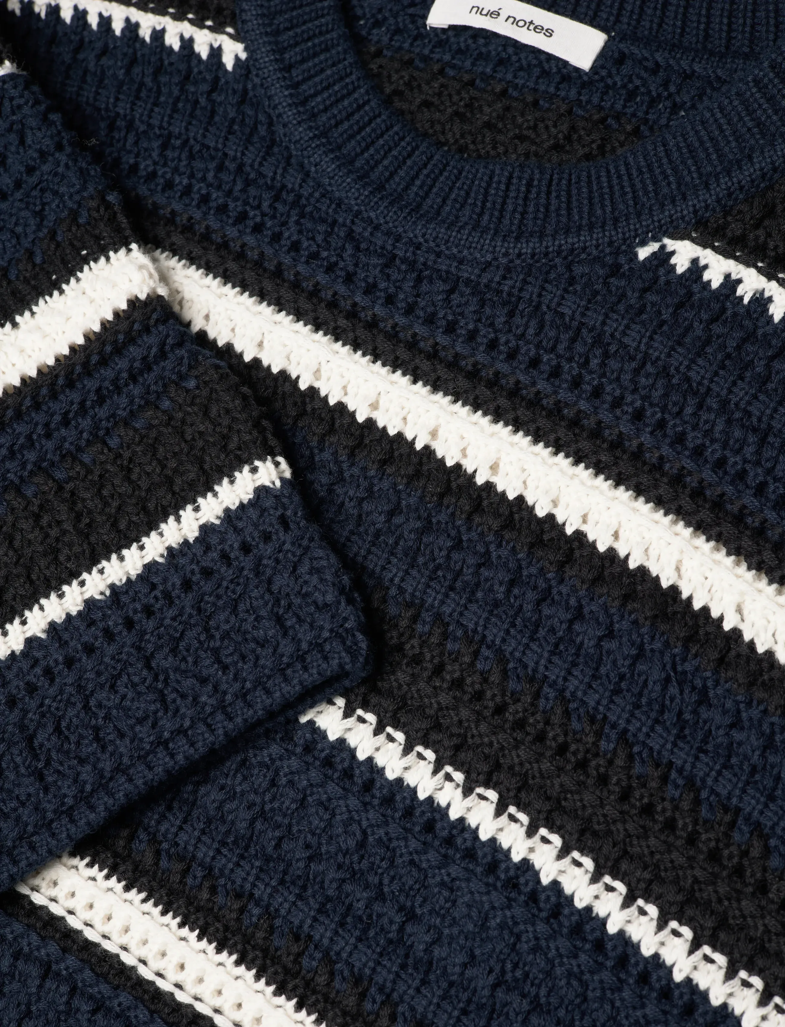 nué notes - Waymond Knit - trøjer - 484 midnight stripe - 5