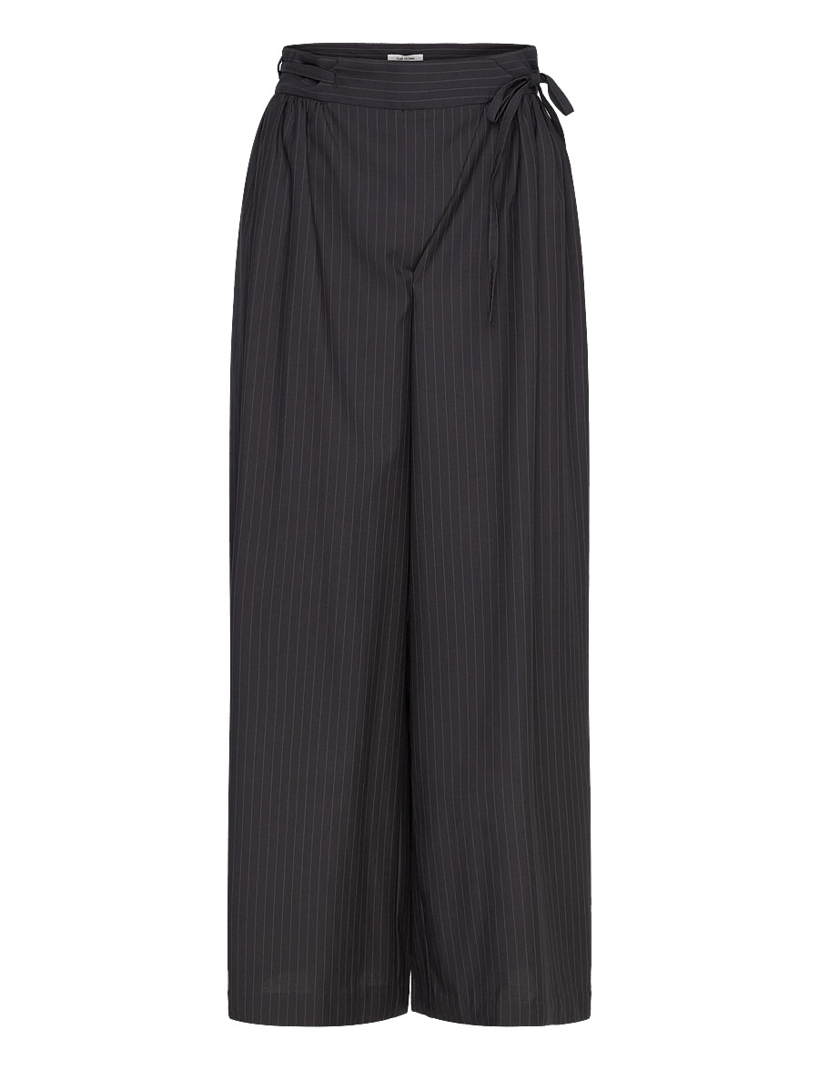 nué notes - Baltharzar Pant - raka byxor - 940 black caramel stripe - 1