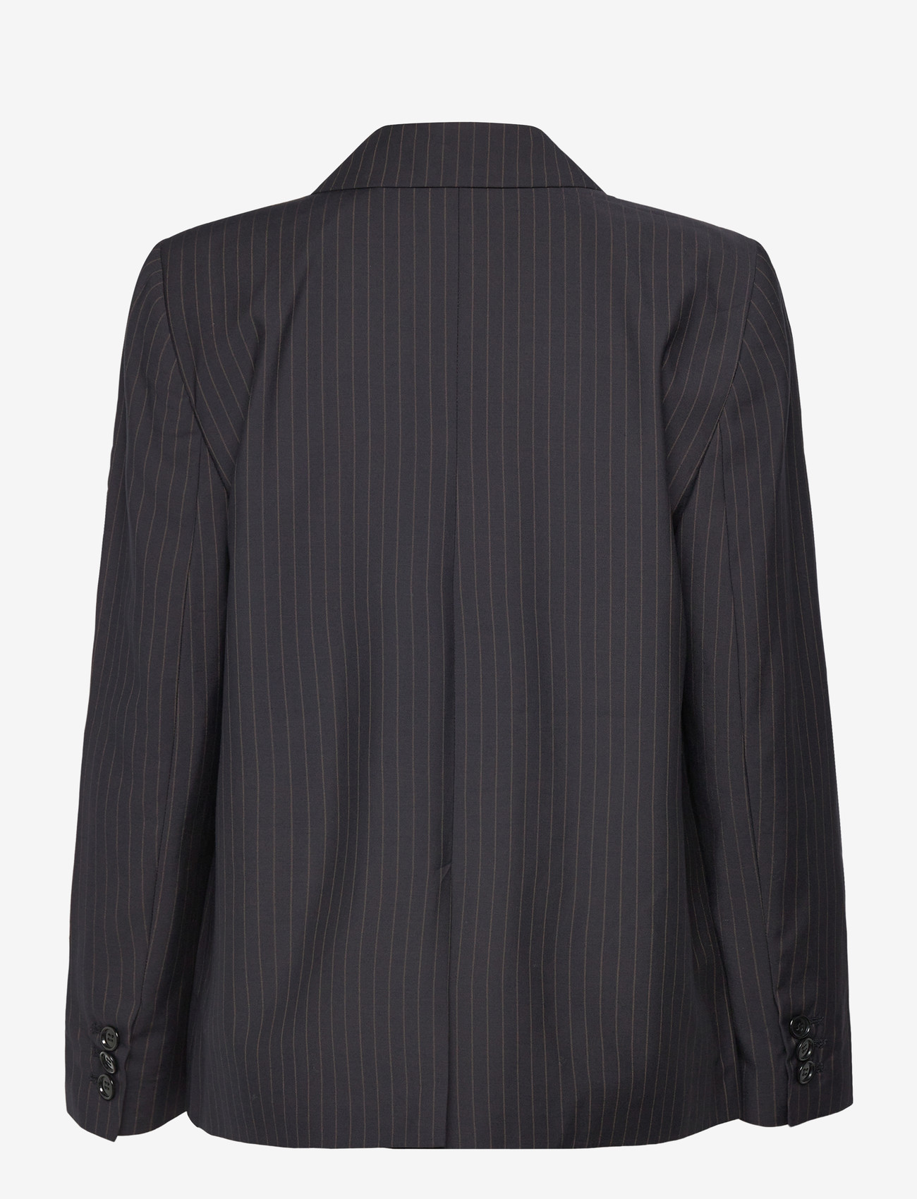 nué notes - Belma Blazer - zweireihige blazer - 940 black caramel stripe - 1