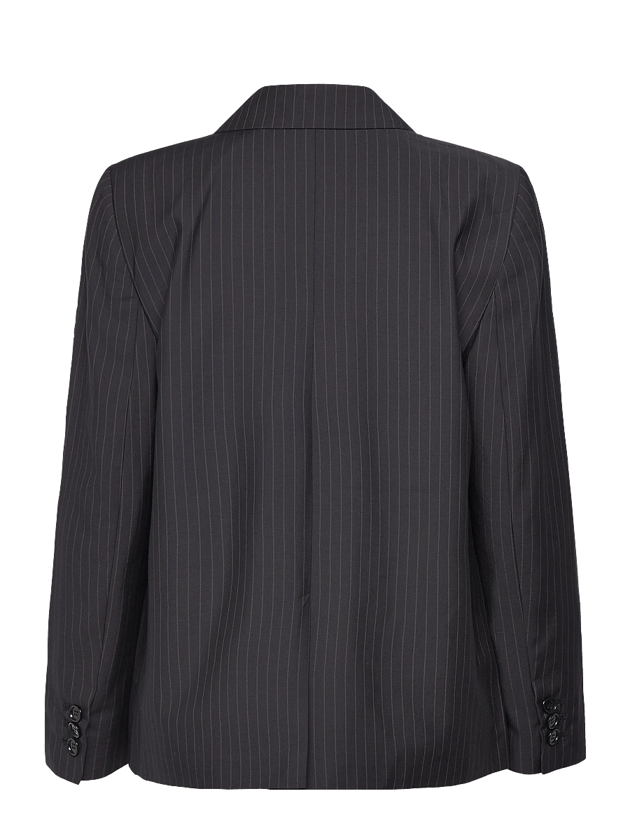 nué notes - Belma Blazer - kaherealised pintsakud - 940 black caramel stripe - 1