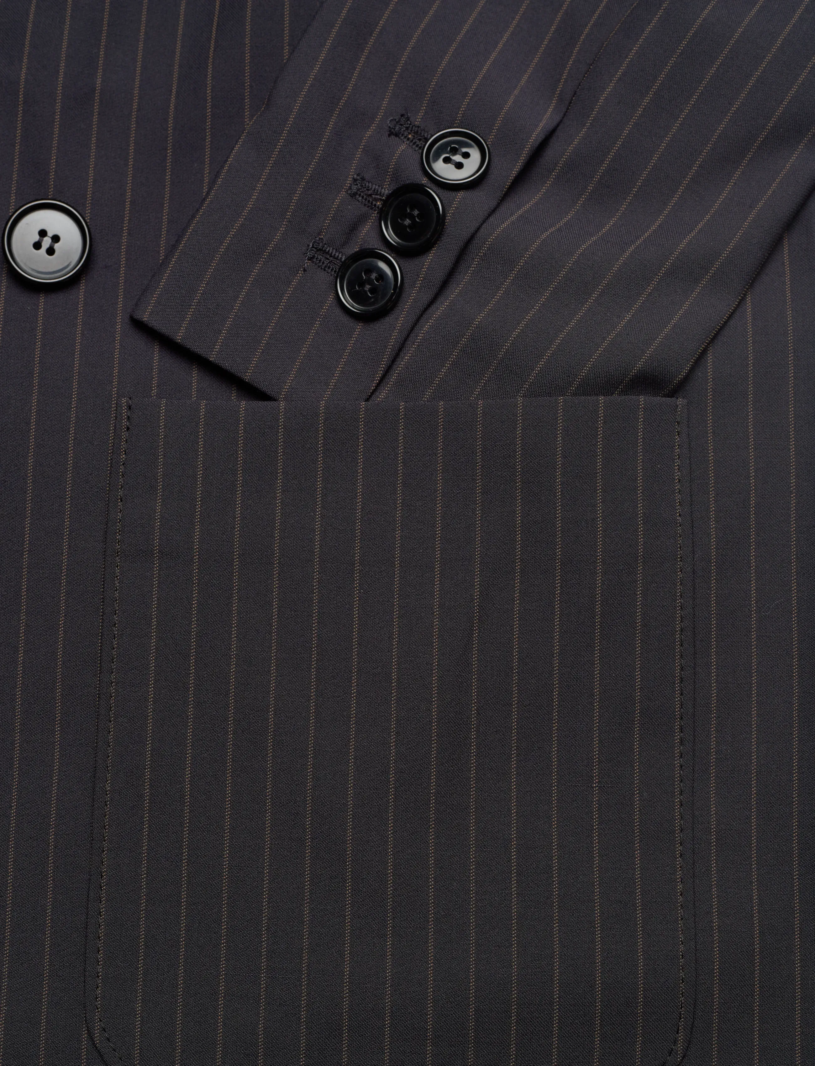 nué notes - Belma Blazer - festmode zu outlet-preisen - 940 black caramel stripe - 3