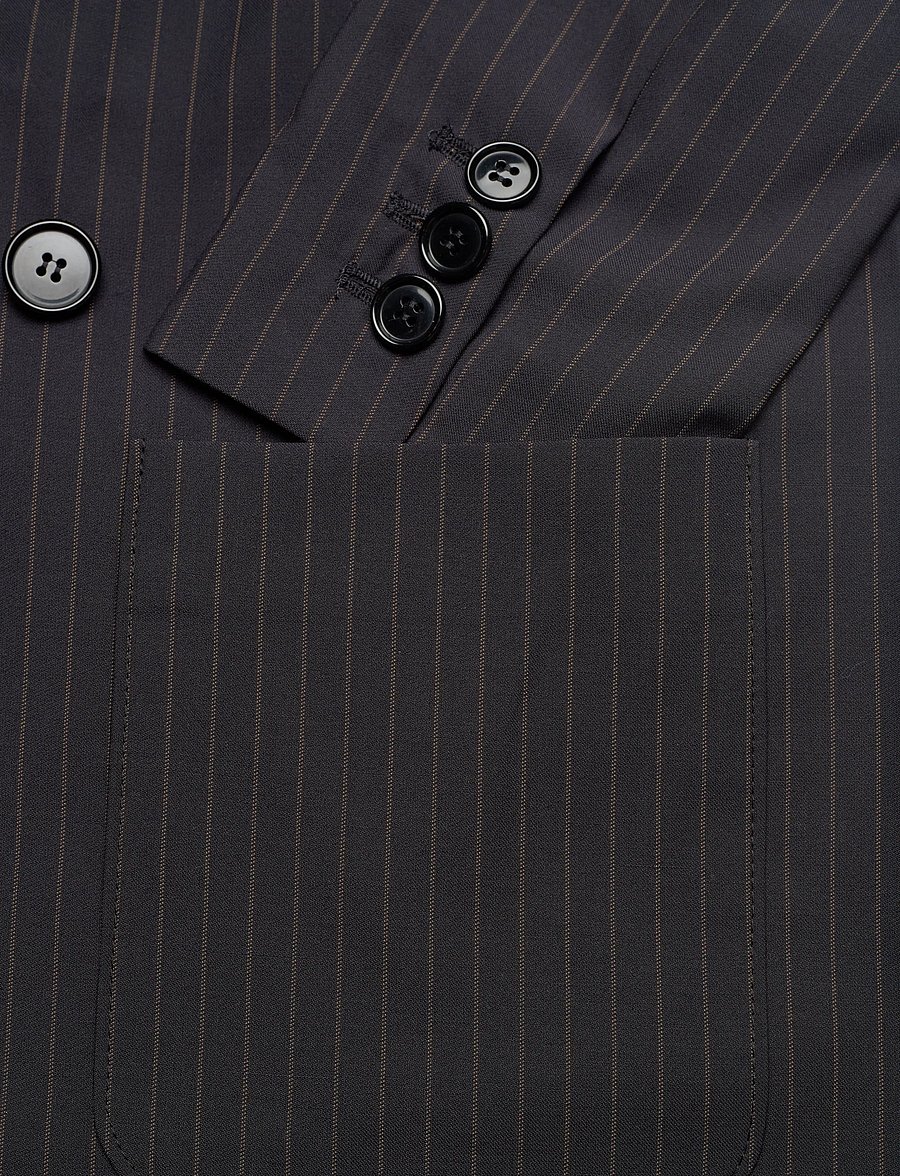 nué notes - Belma Blazer - kaherealised pintsakud - 940 black caramel stripe - 3