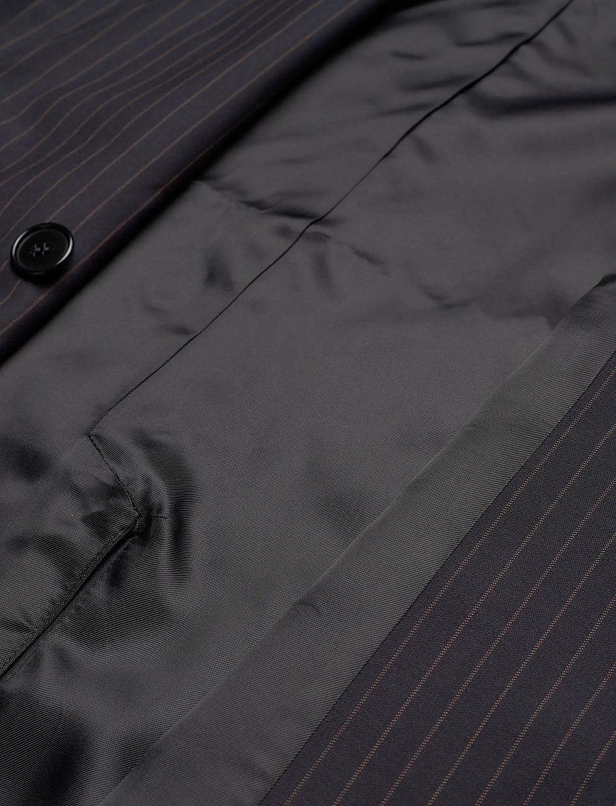 nué notes - Belma Blazer - kaherealised pintsakud - 940 black caramel stripe - 4