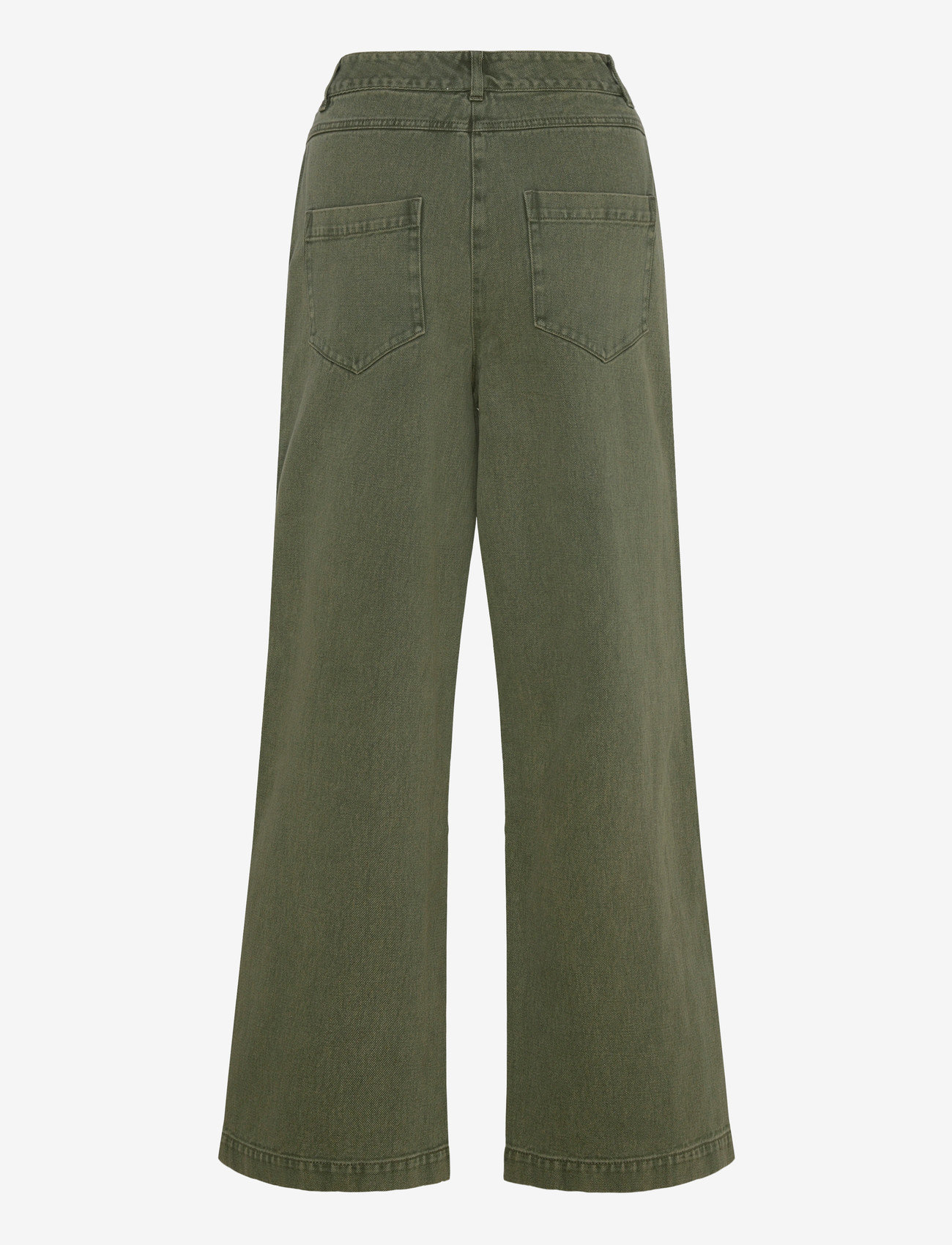 nué notes - Porter Pants - bukser med brede ben - 687 rifle green - 1