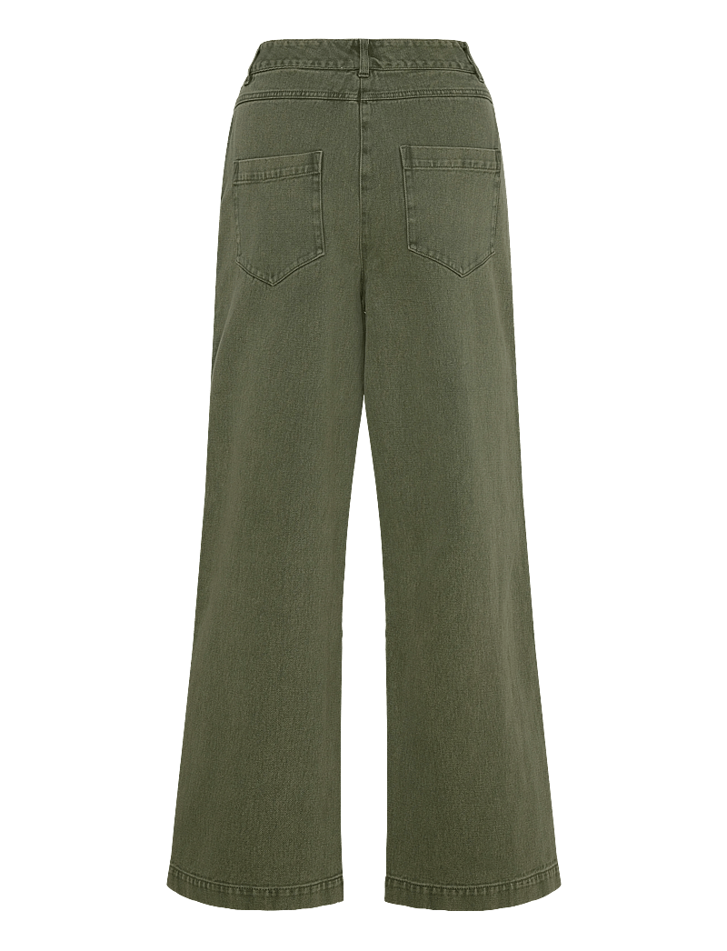 nué notes - Porter Pants - pantalons larges - 687 rifle green - 1