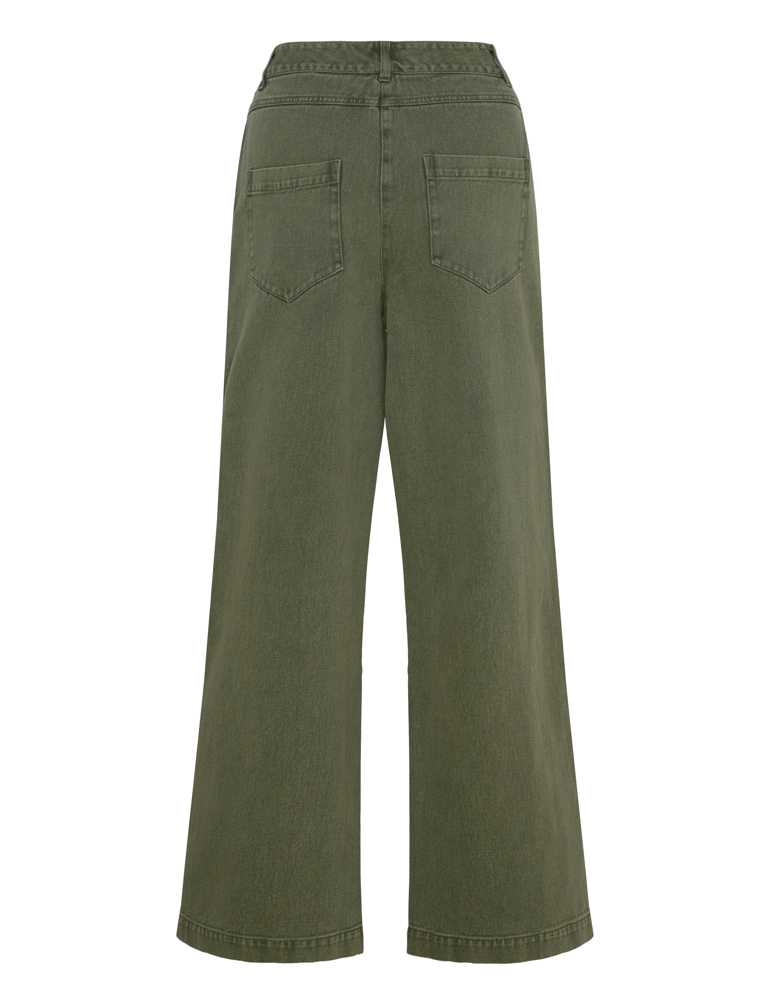 nué notes - Porter Pants - bukser med brede ben - 687 rifle green - 1
