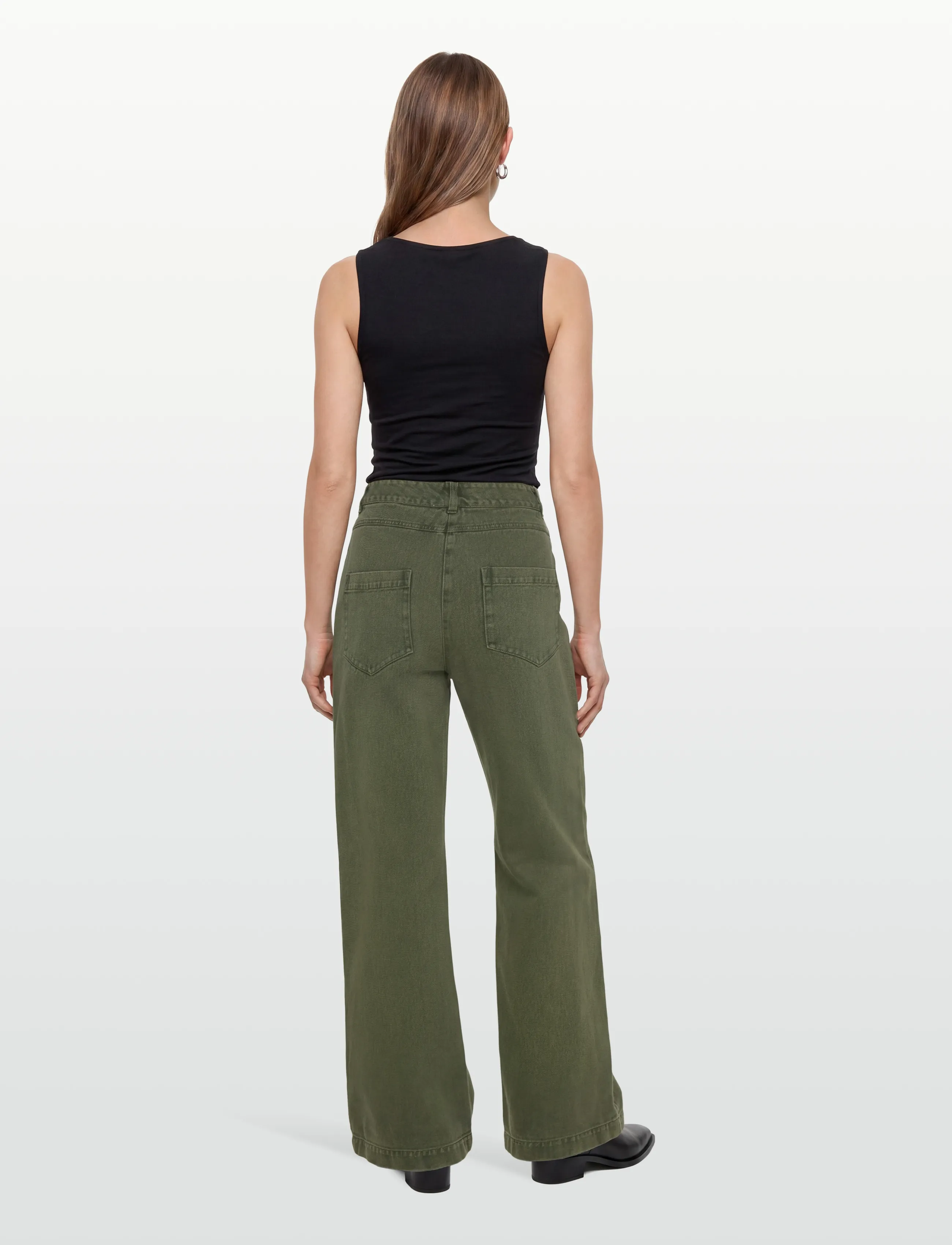 nué notes - Porter Pants - vida byxor - 687 rifle green - 4