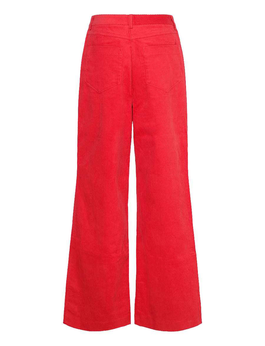 nué notes - Porter Pants - laia säärega püksid - 378 high risk red - 2
