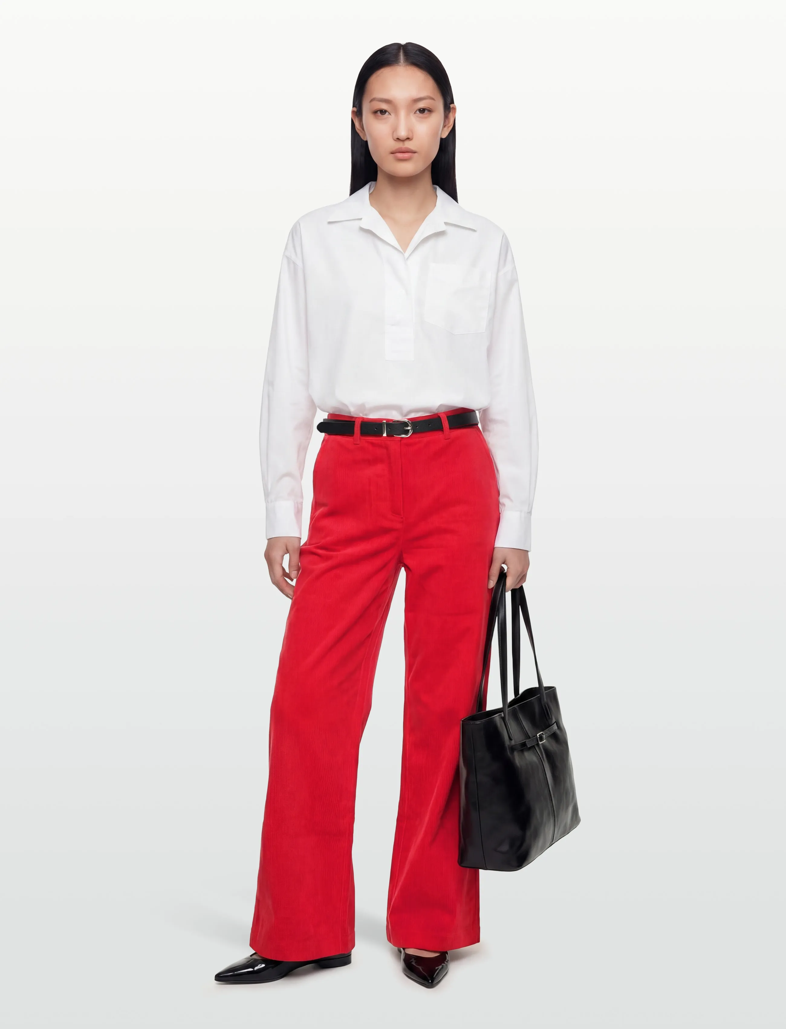 nué notes Porter Pants - Hosen - 378 HIGH RISK RED / red