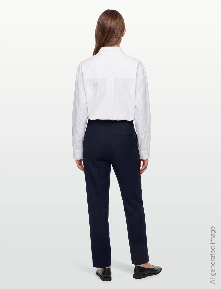 nué notes - Alva Pants - kostymbyxor - 499 navy - 4