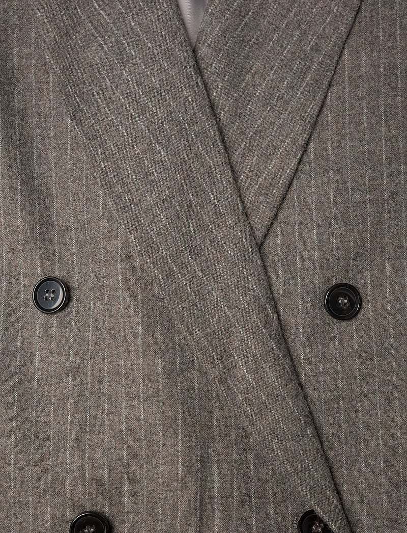 nué notes - Tyler Blazer - dobbeltradede blazere - 820 multi grey stripe - 2