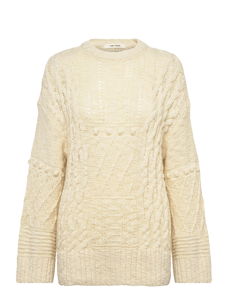 nué notes - Sergio Crewneck - stickade tröjor - 007 egret - 0