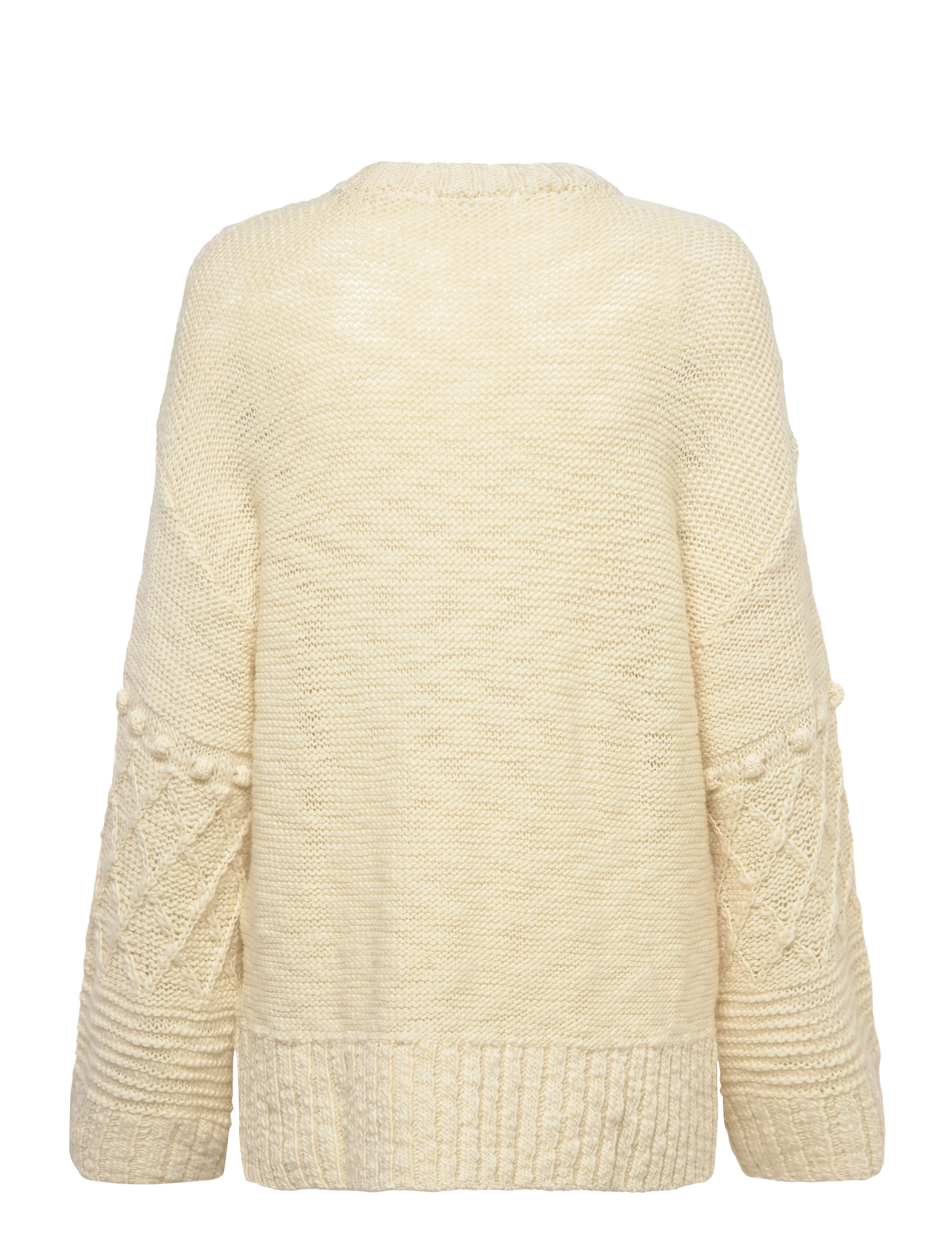 nué notes - Sergio Crewneck - pullover - 007 egret - 1