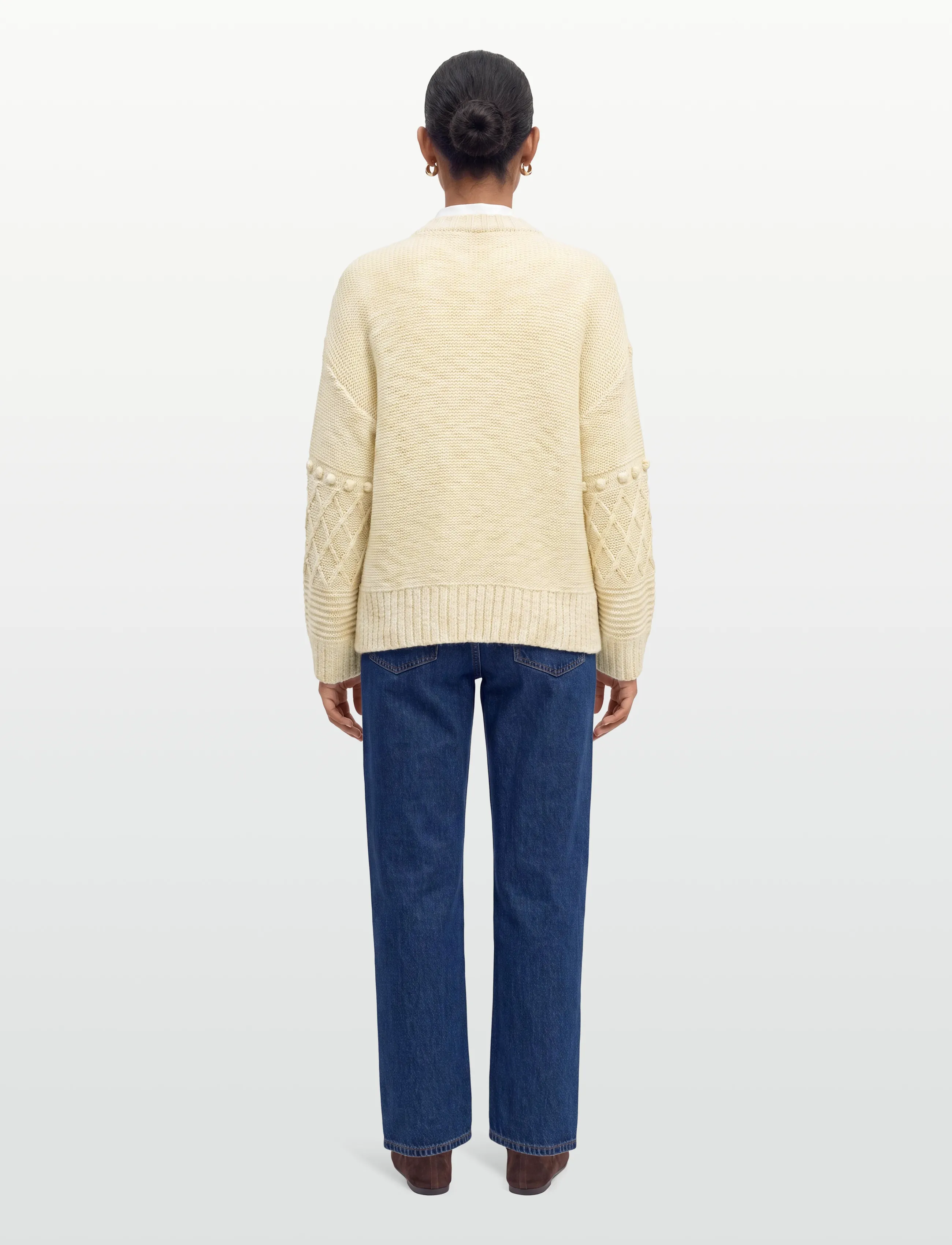 nué notes - Sergio Crewneck - pullover - 007 egret - 4