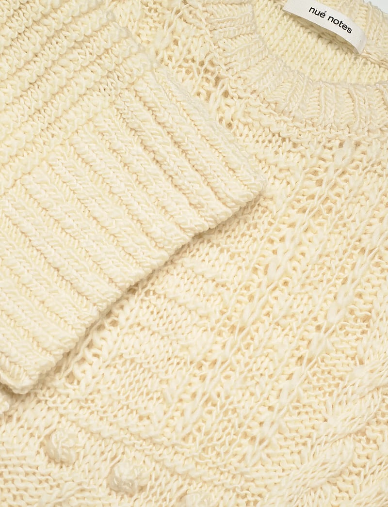 nué notes - Sergio Crewneck - stickade tröjor - 007 egret - 2