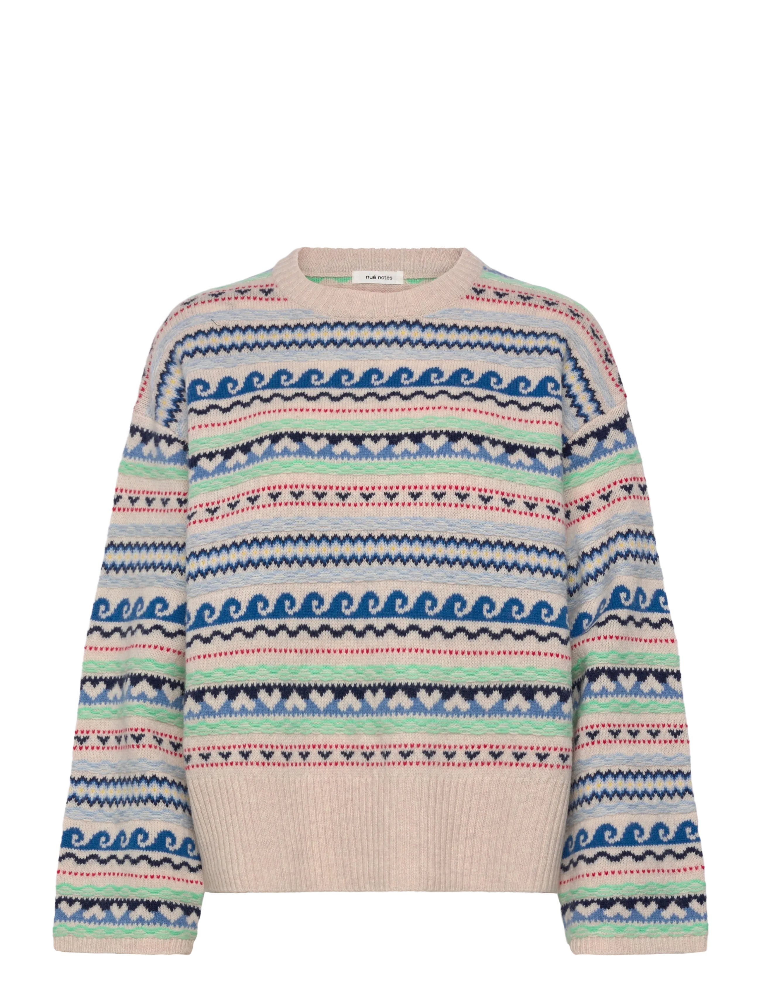 nué notes Milo Crewneck - Nué notes - 936 EGRET MULTI KNIT / multi