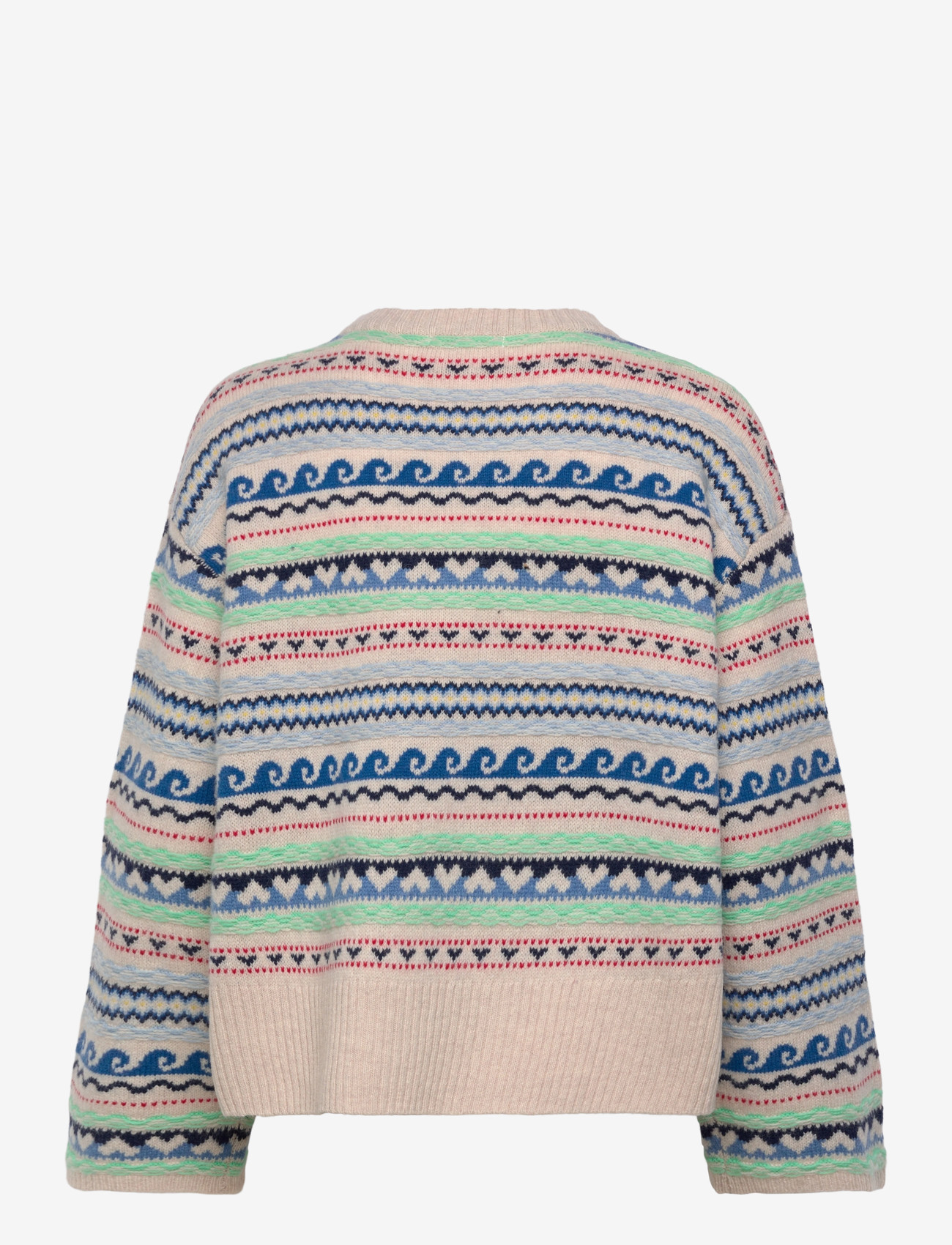 nué notes - Milo Crewneck - efterårstøj - 936 egret multi knit - 1