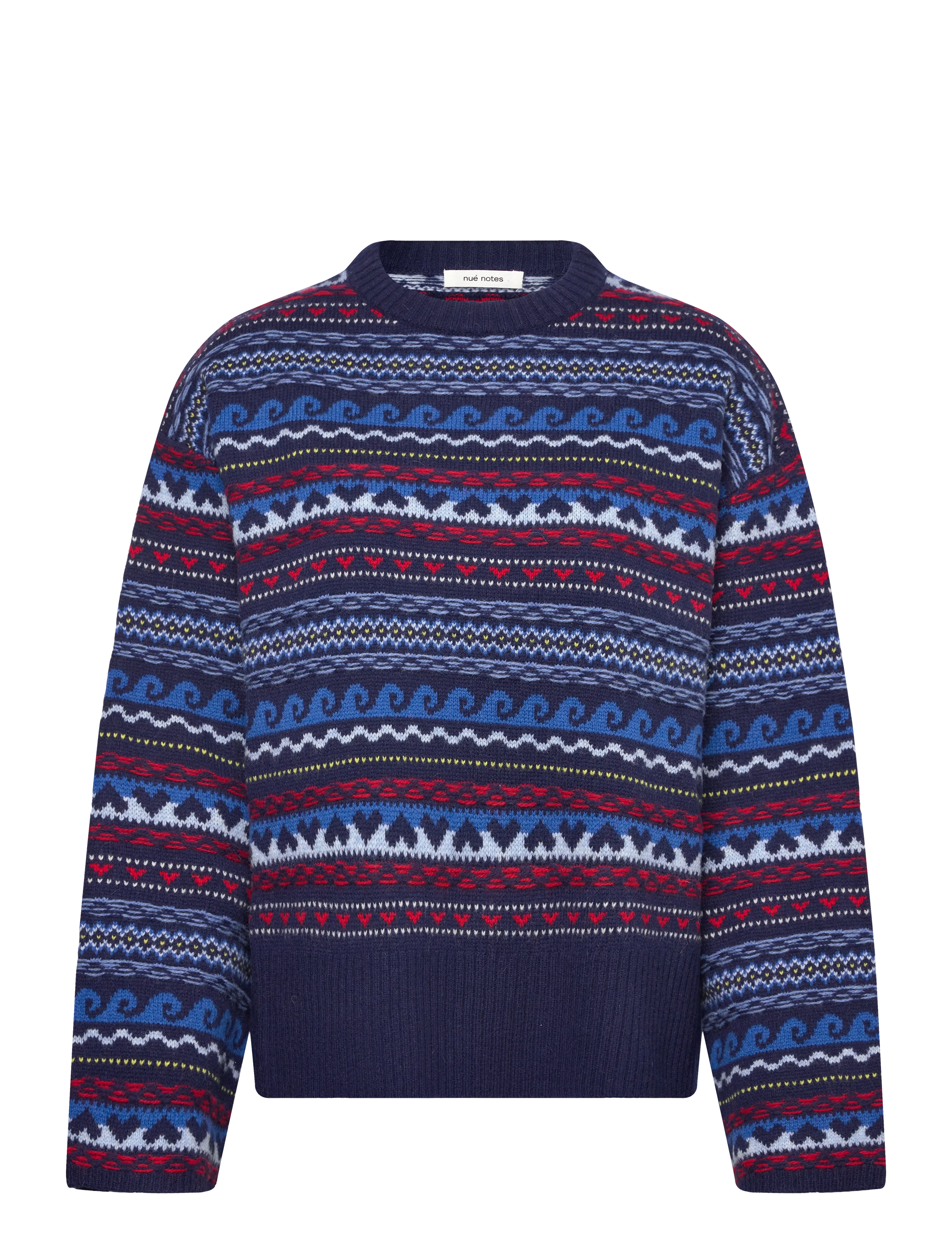 nué notes Milo Crewneck - Nué notes - 937 NAVY MULTI KNIT / navy