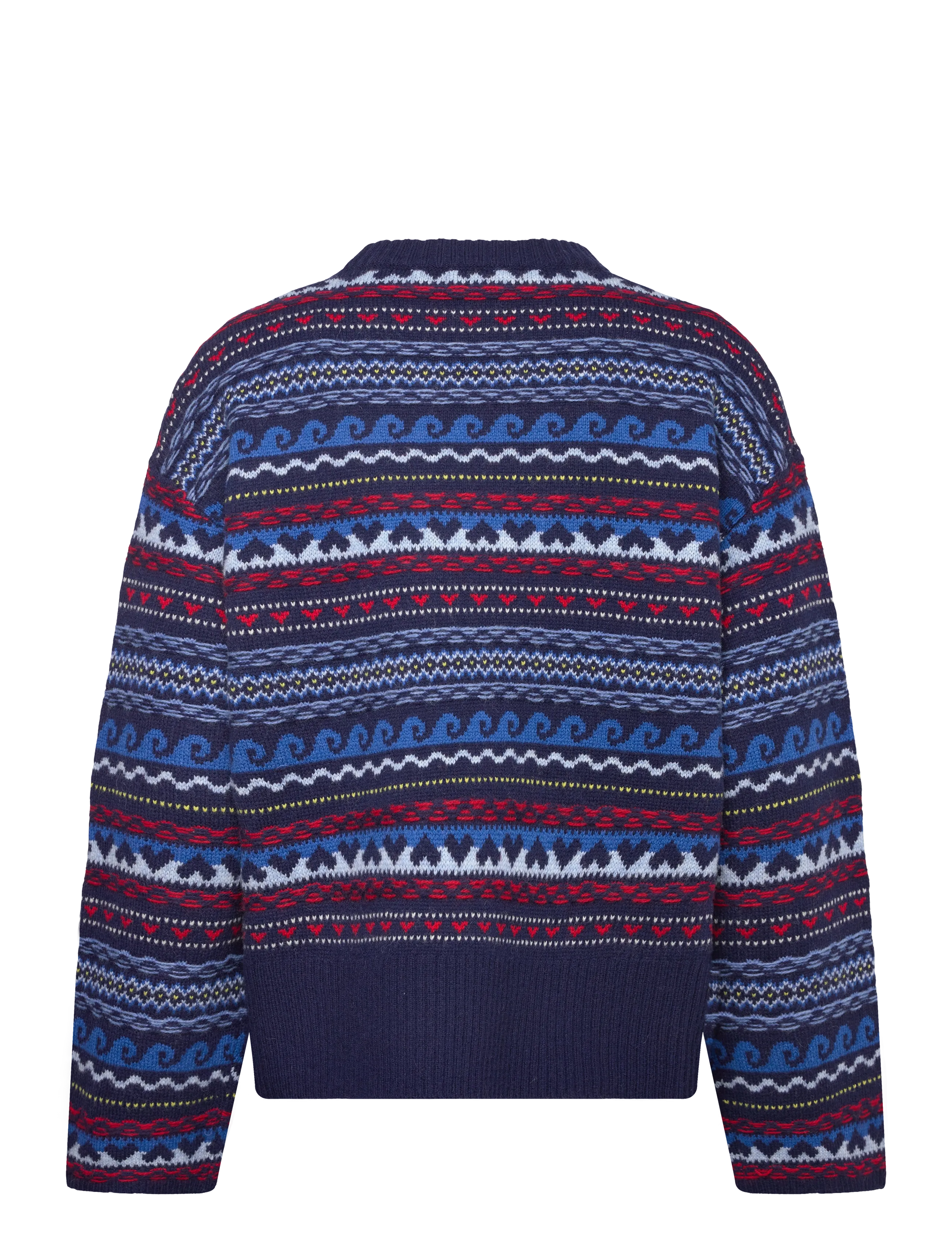 nué notes - Milo Crewneck - džemprid - 937 navy multi knit - 2