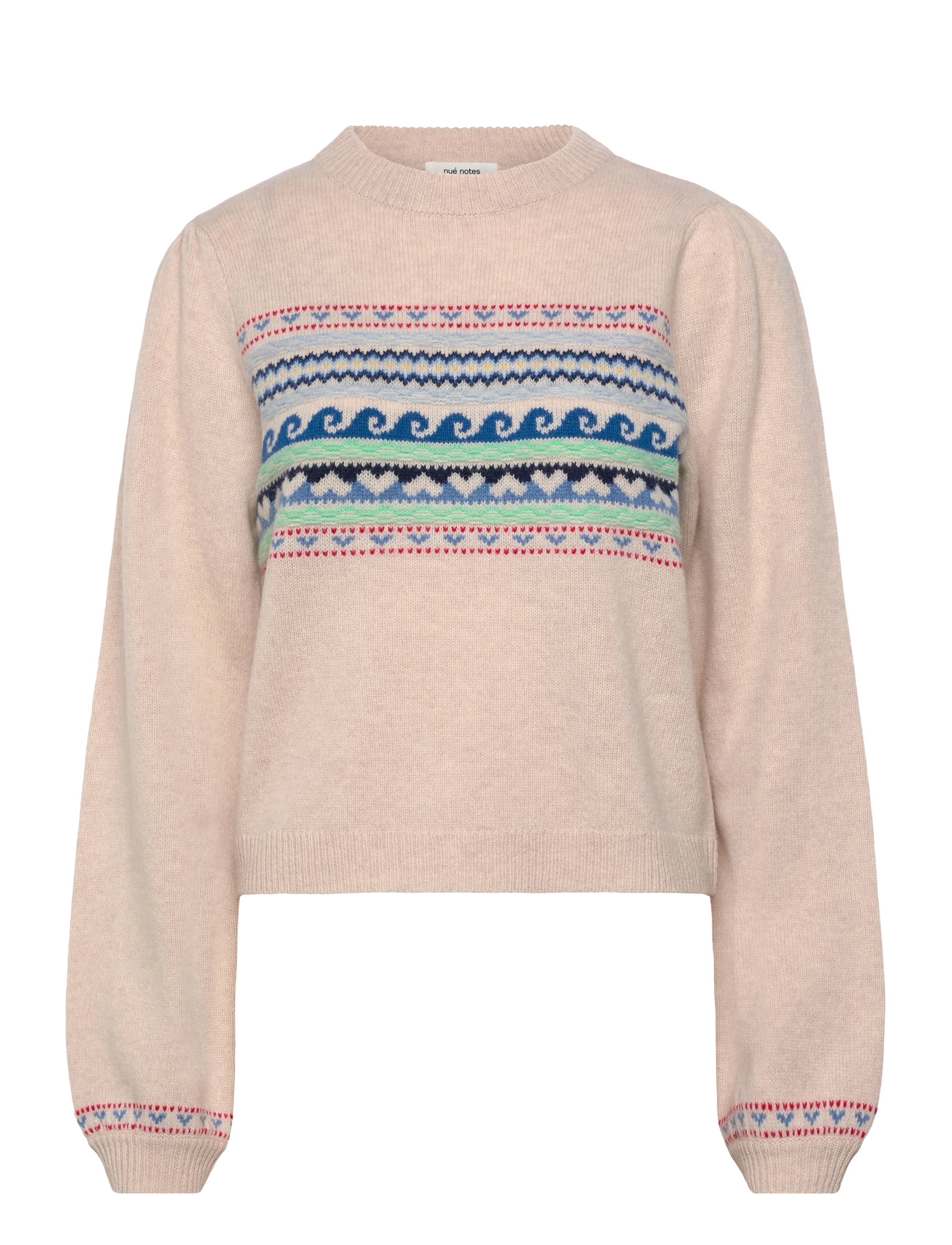 nué notes Vienna Crewneck - Kleidung - 936 EGRET MULTI KNIT / multi