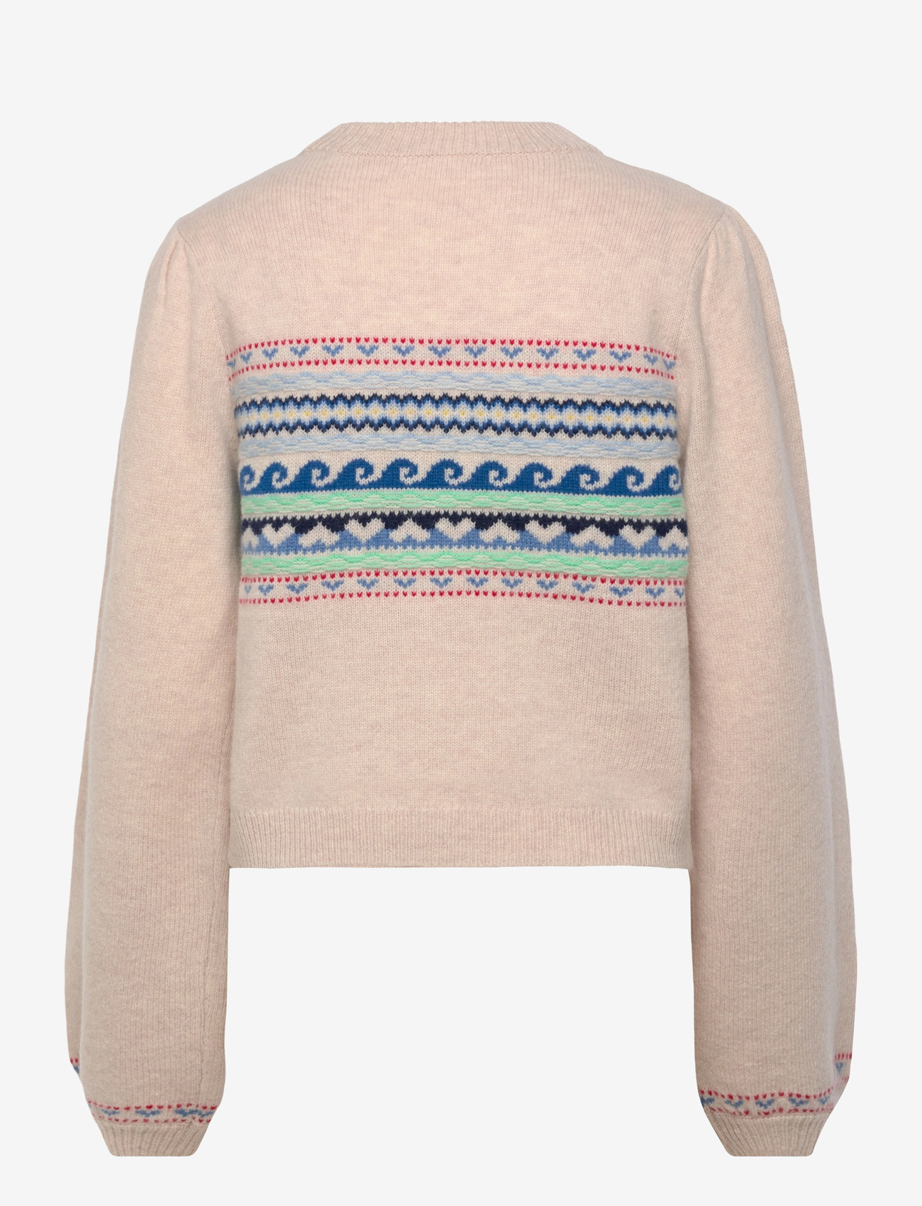 nué notes - Vienna Crewneck - striktrøjer - 936 egret multi knit - 1