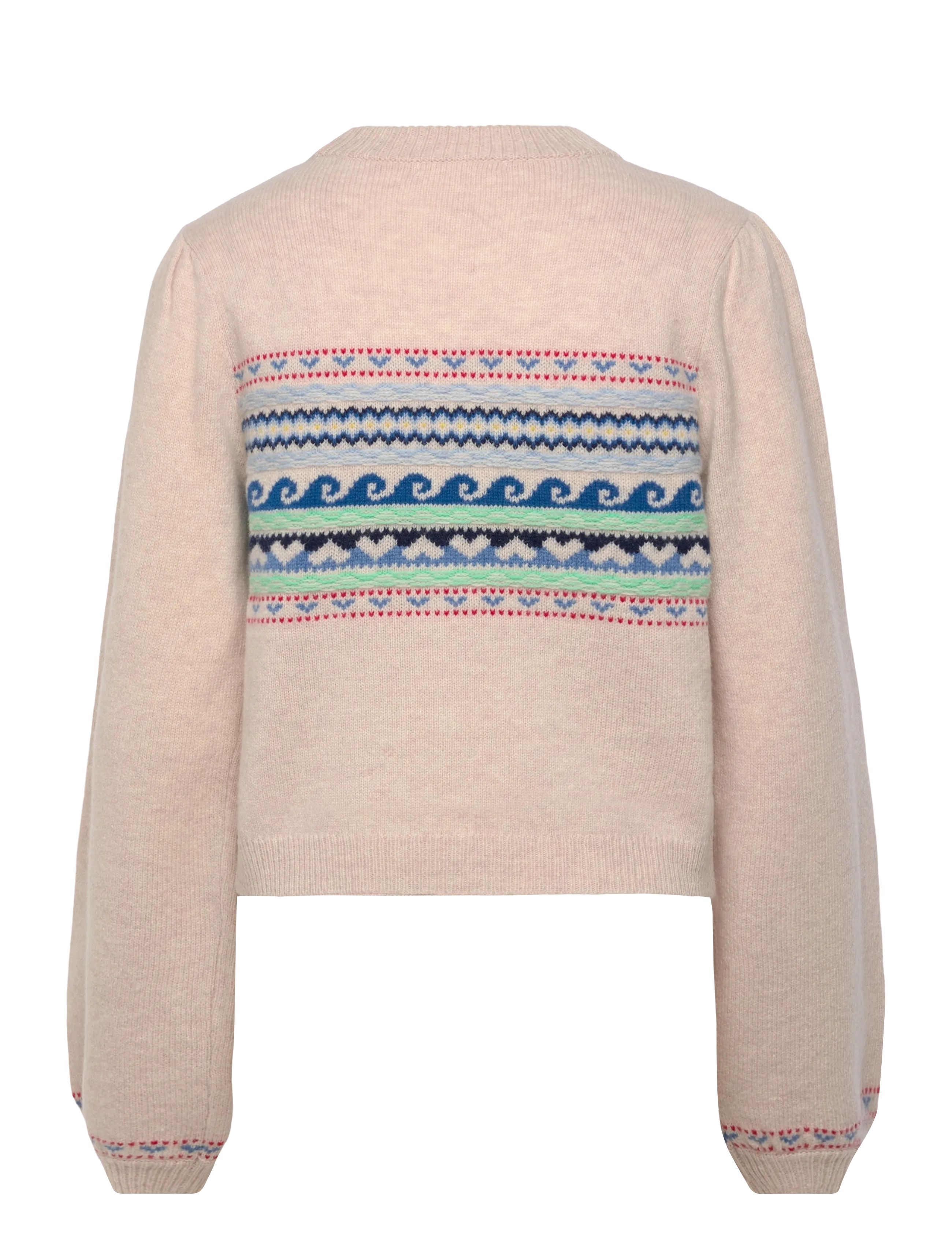 nué notes - Vienna Crewneck - trøjer - 936 egret multi knit - 2