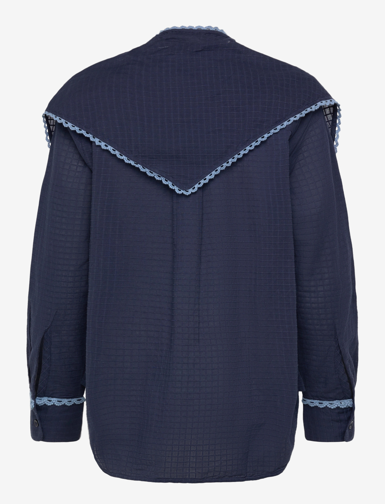 nué notes - Maroussi Shirt - langærmede skjorter - 461 peacoat - 2