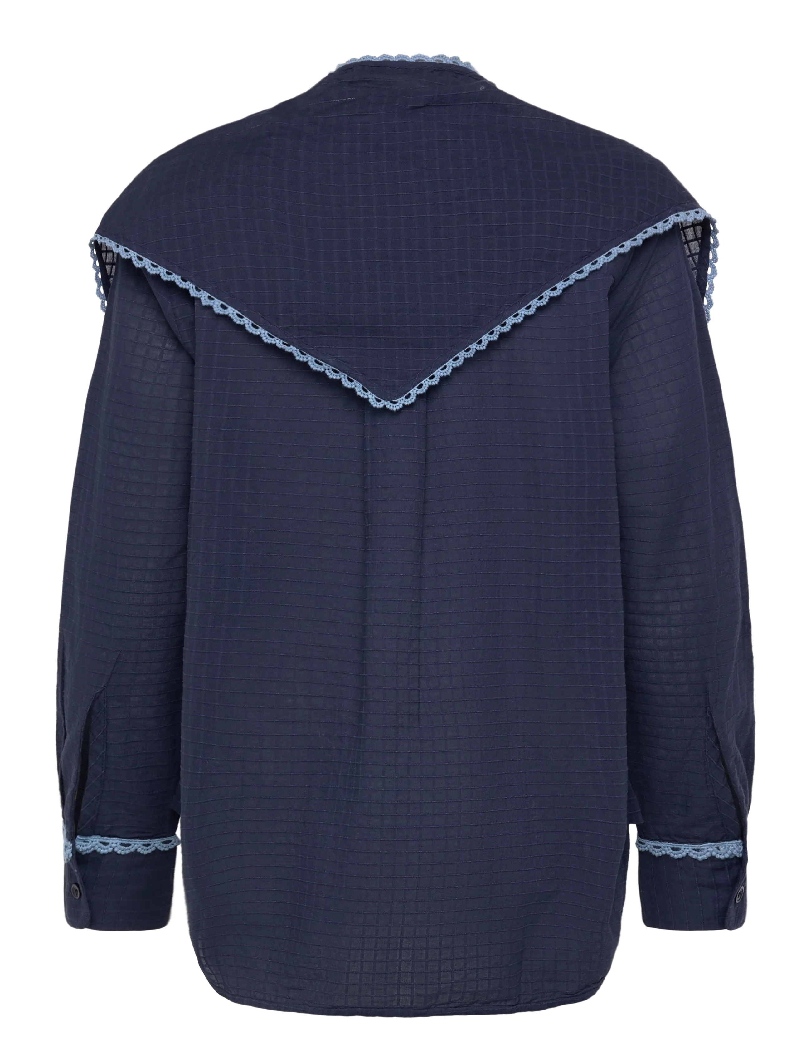 nué notes - Maroussi Shirt - langärmlige hemden - 461 peacoat - 2