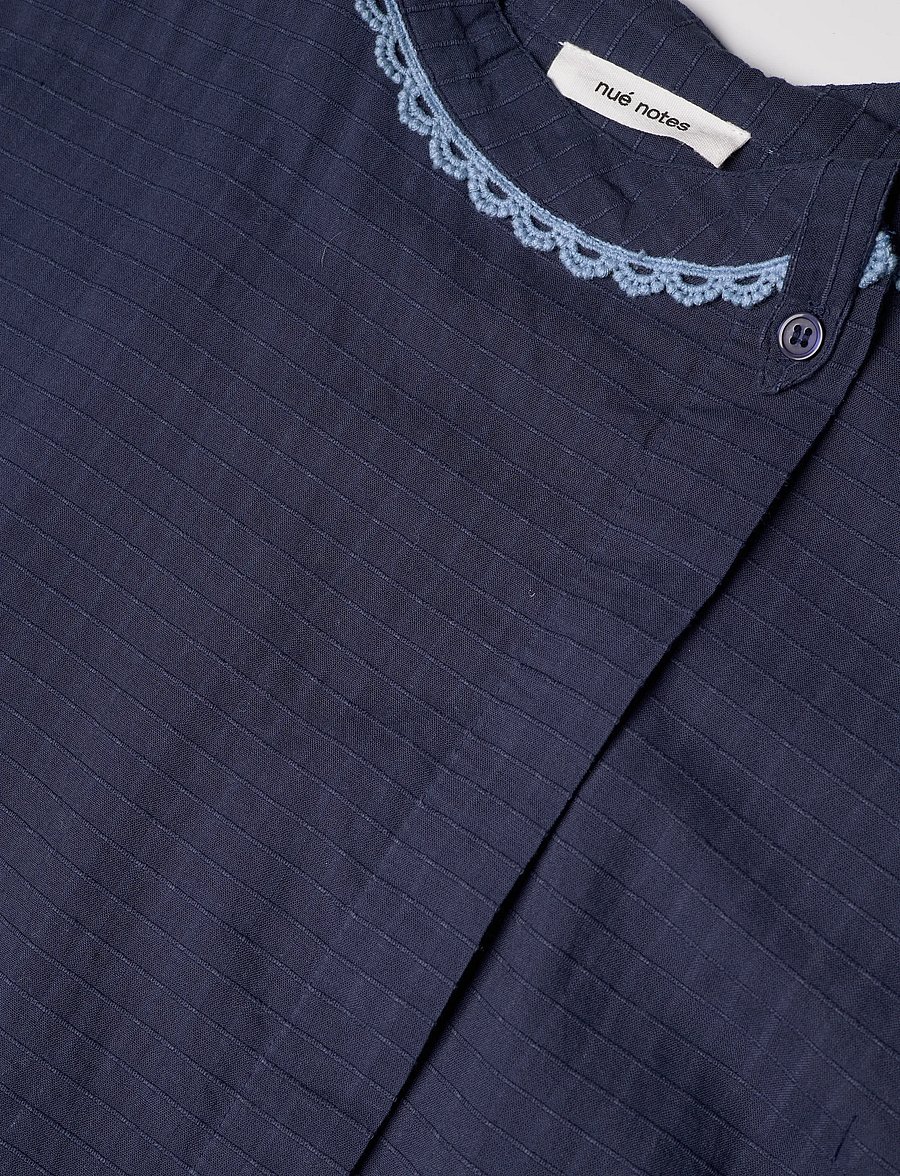 nué notes - Maroussi Shirt - langärmlige hemden - 461 peacoat - 3