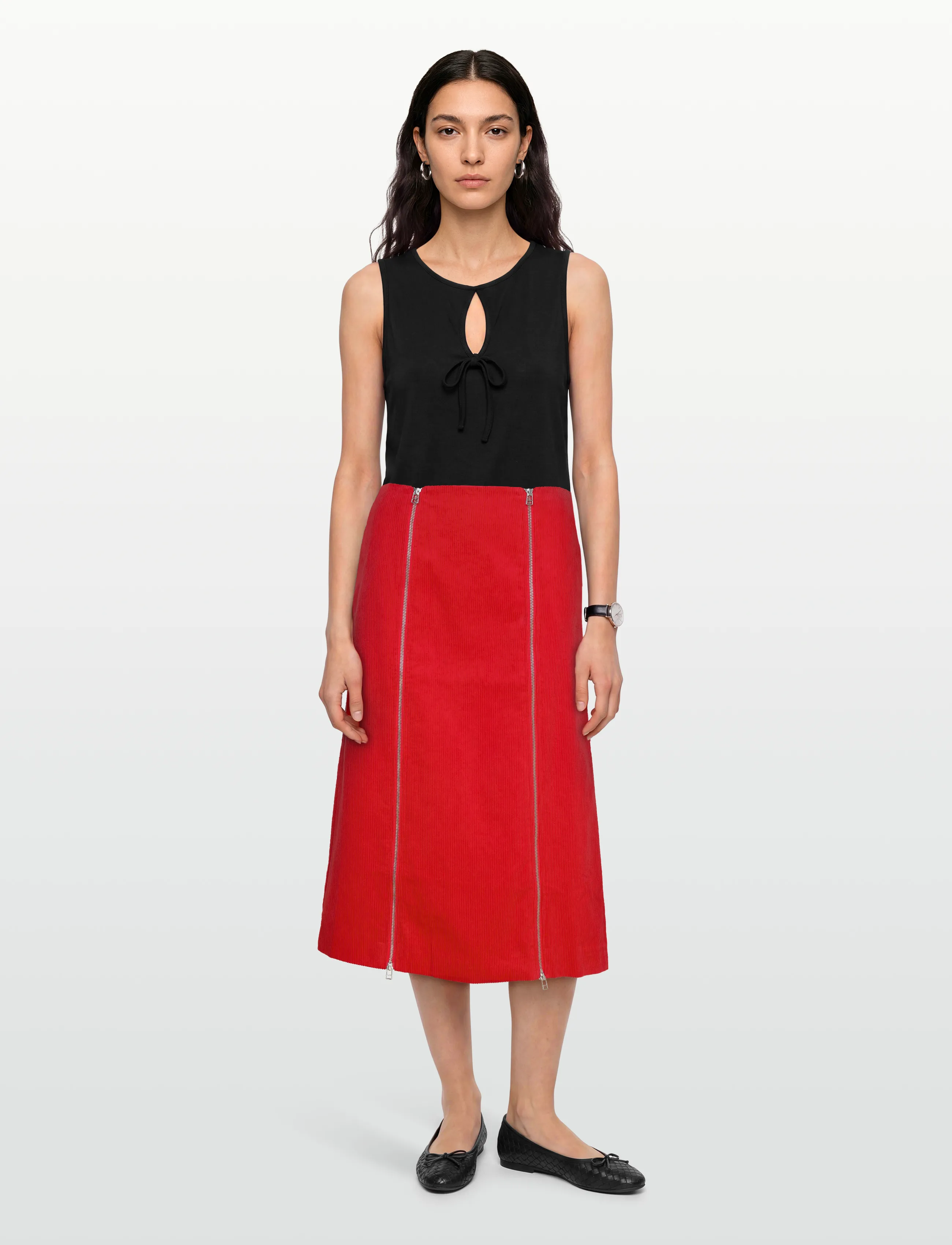 nué notes - Laurel Skirt - midi-röcke - 378 high risk red - 0