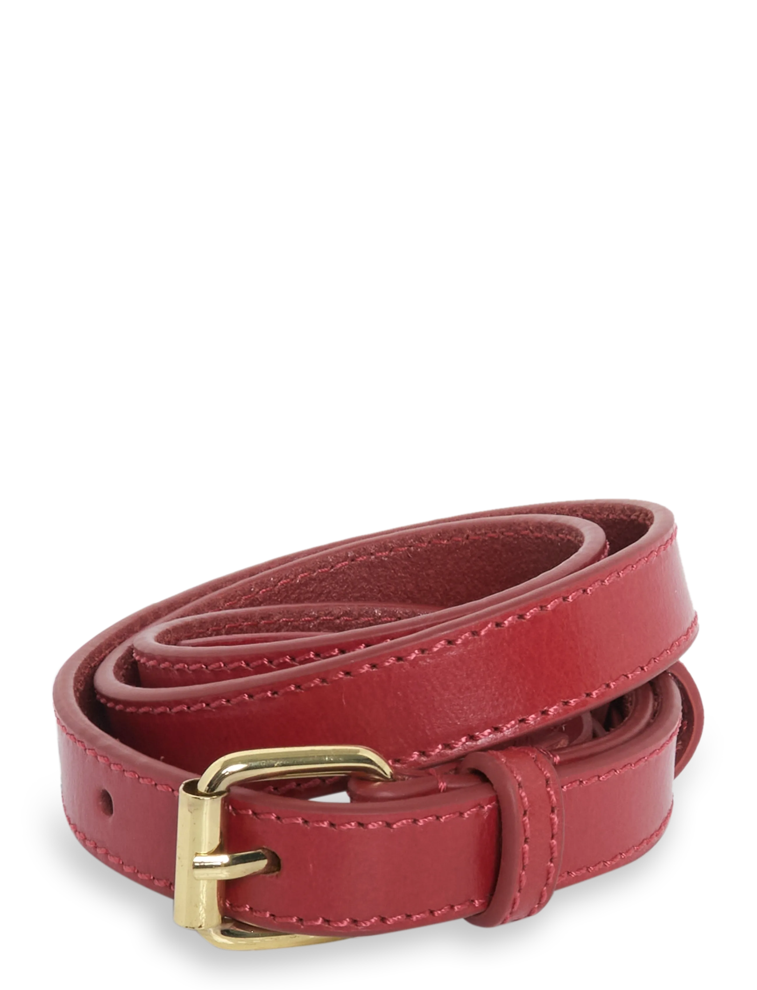 nué notes - Grant Belt - leðurbelti - 378 high risk red - 1