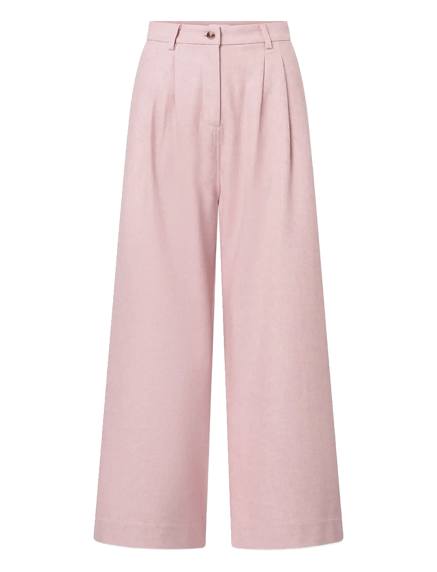 nué notes - Russell Pants - hosen mit weitem bein - 176 blush melange - 1