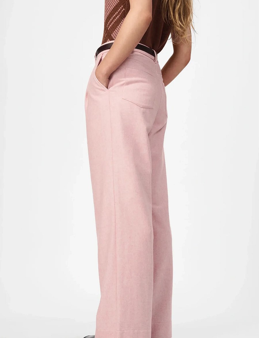 nué notes - Russell Pants - hosen mit weitem bein - 176 blush melange - 2