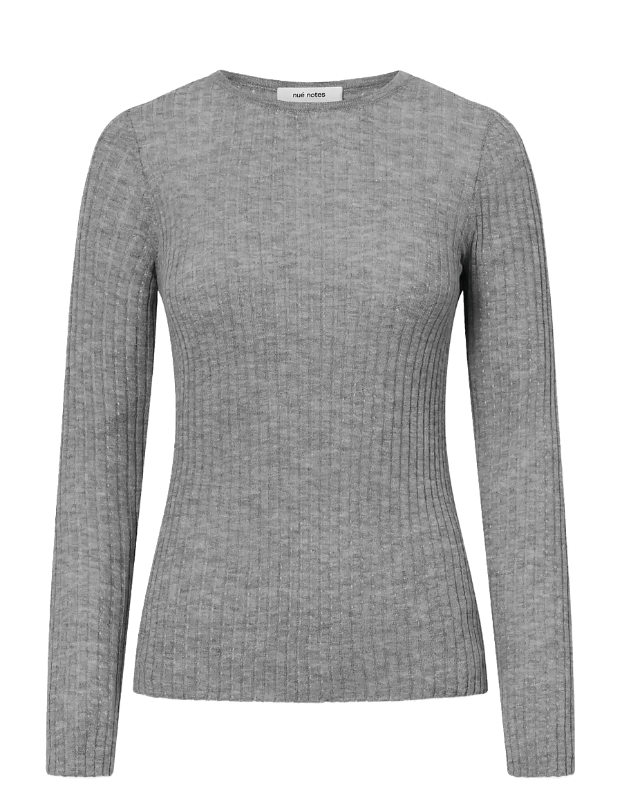 nué notes - Magnus Crewneck - pullover - 056 light grey melange - 1