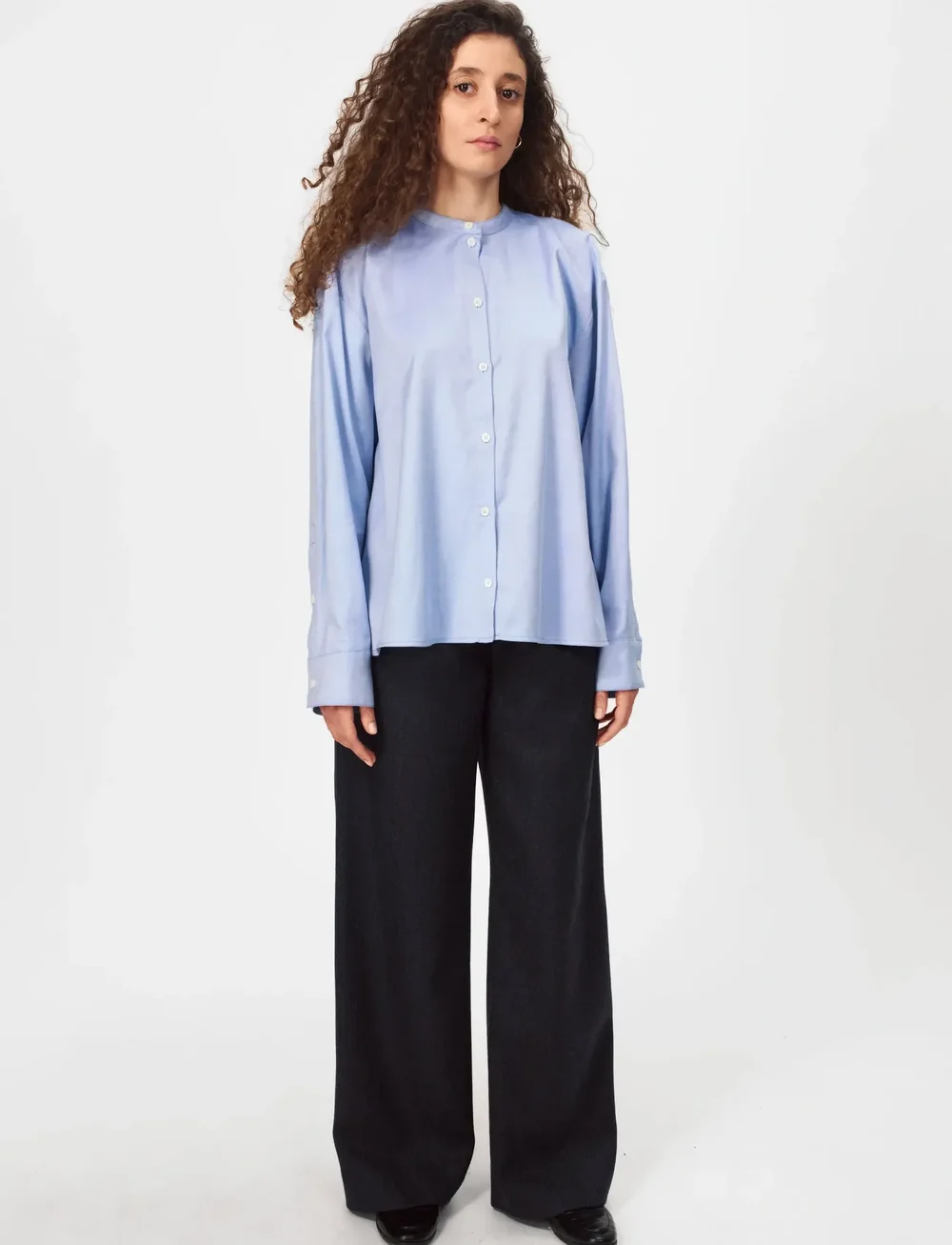 nué notes - Florian Shirt - långärmade skjortor - 416 light blue - 0