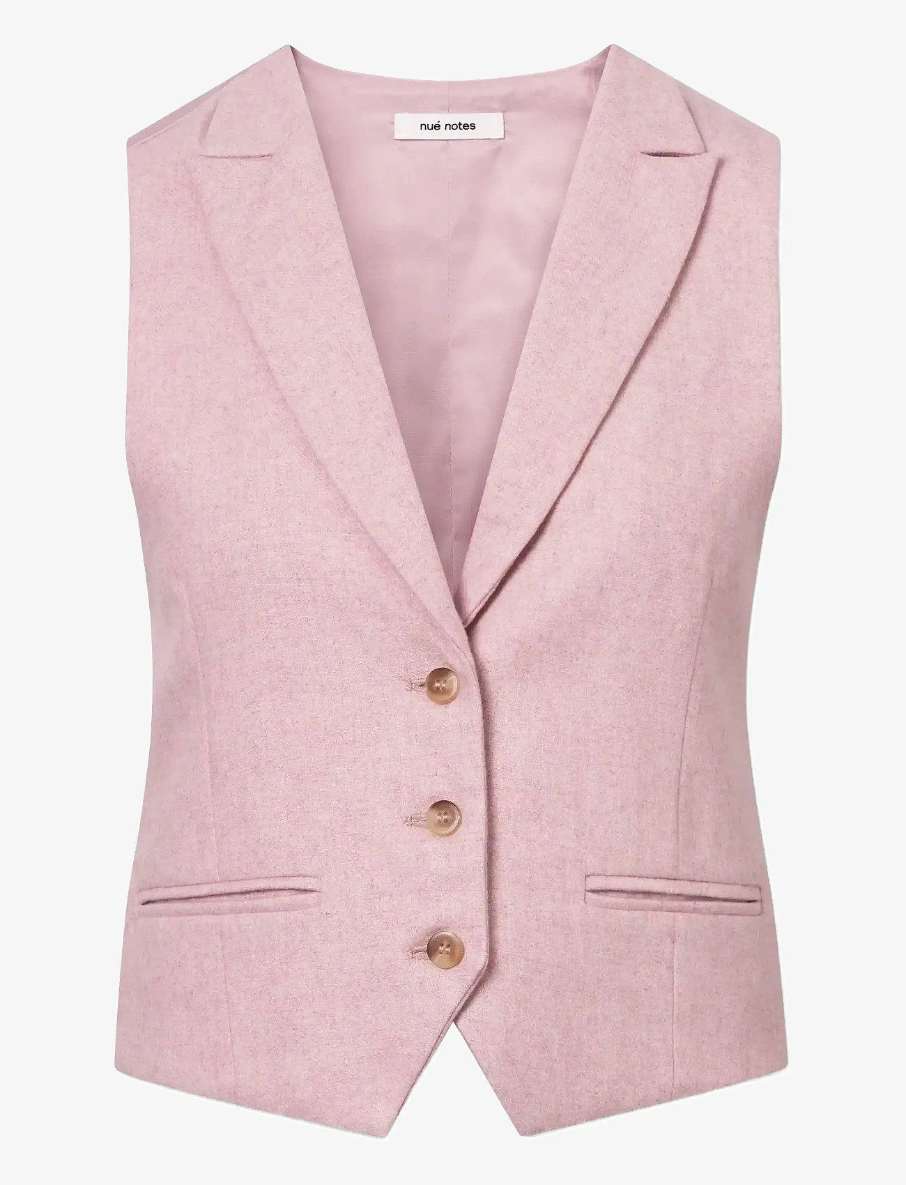 nué notes - Vancouver Vest - Ärmlösa kavajer - 176 blush melange - 0