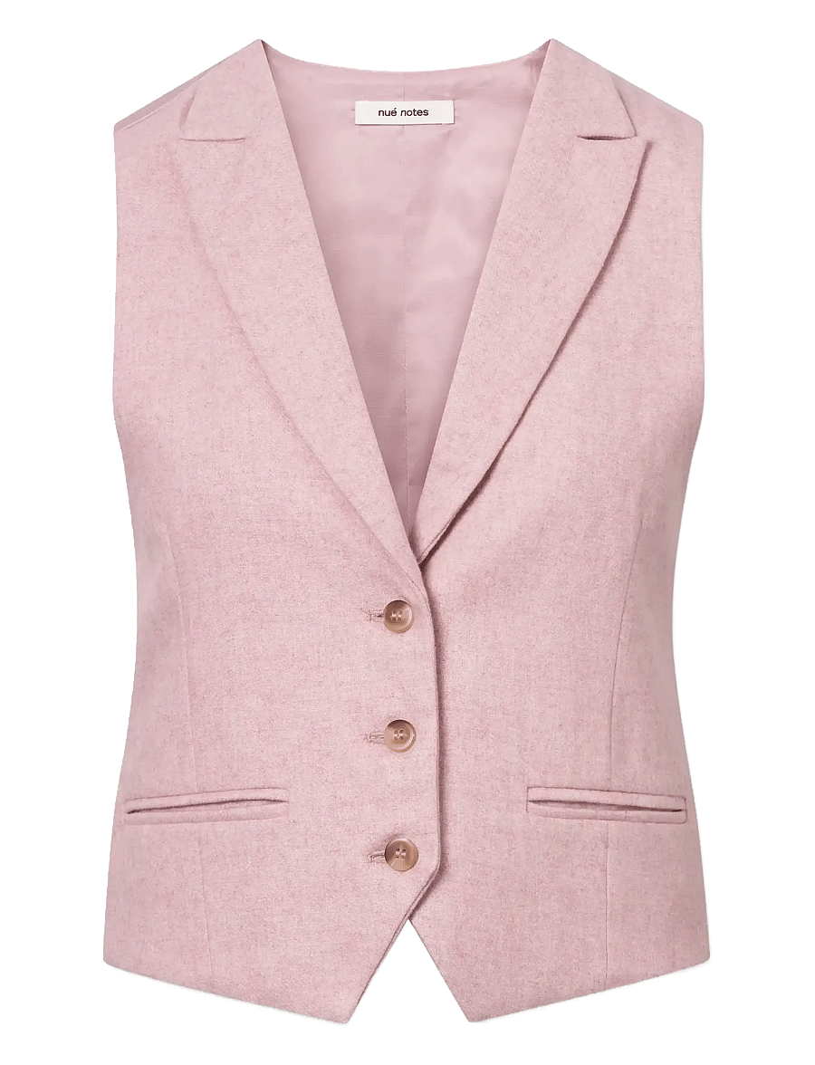 nué notes - Vancouver Vest - waistcoats - 176 blush melange - 1