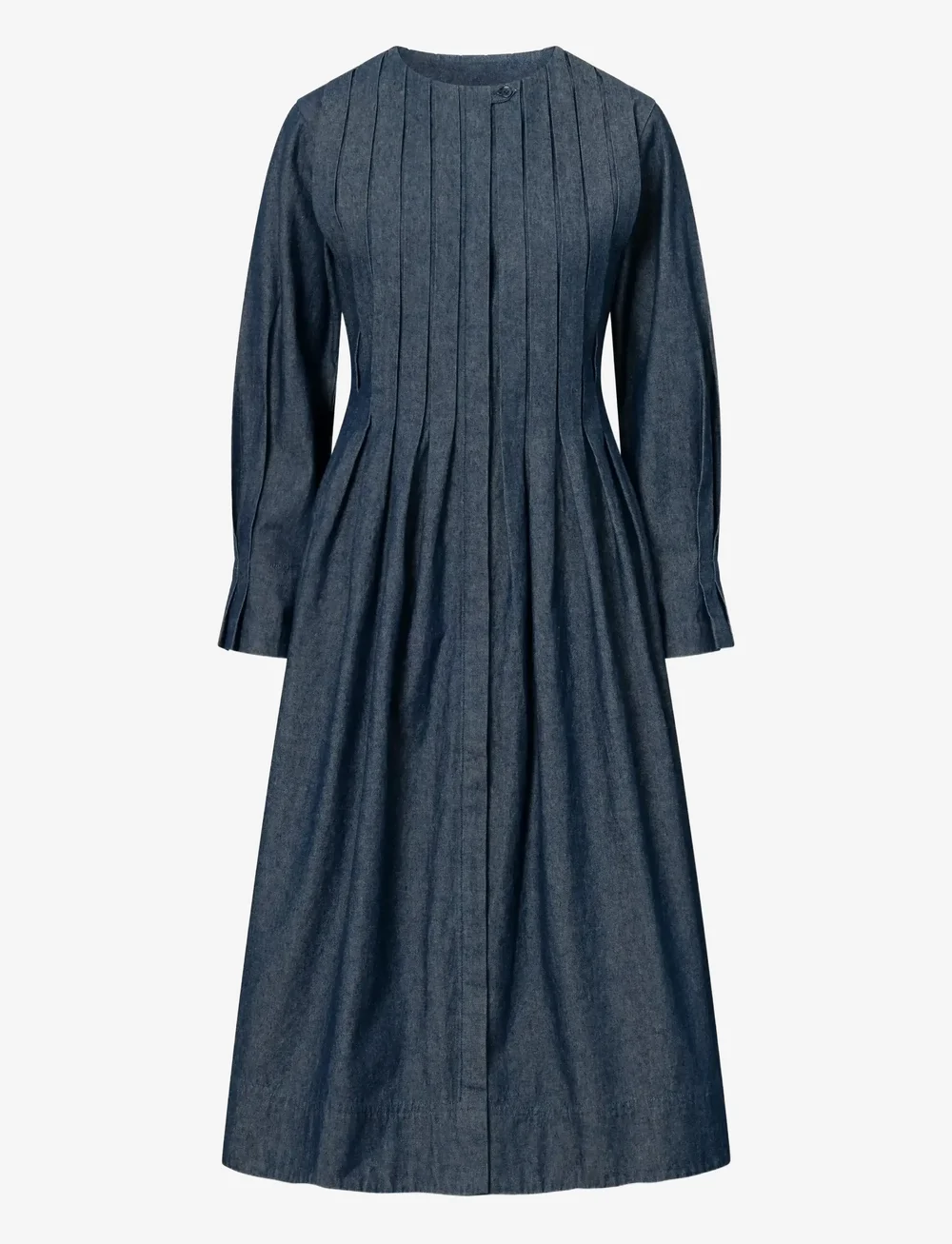 nué notes - Nevada Dress - jeansklänningar - 563 desaturated denim - 1