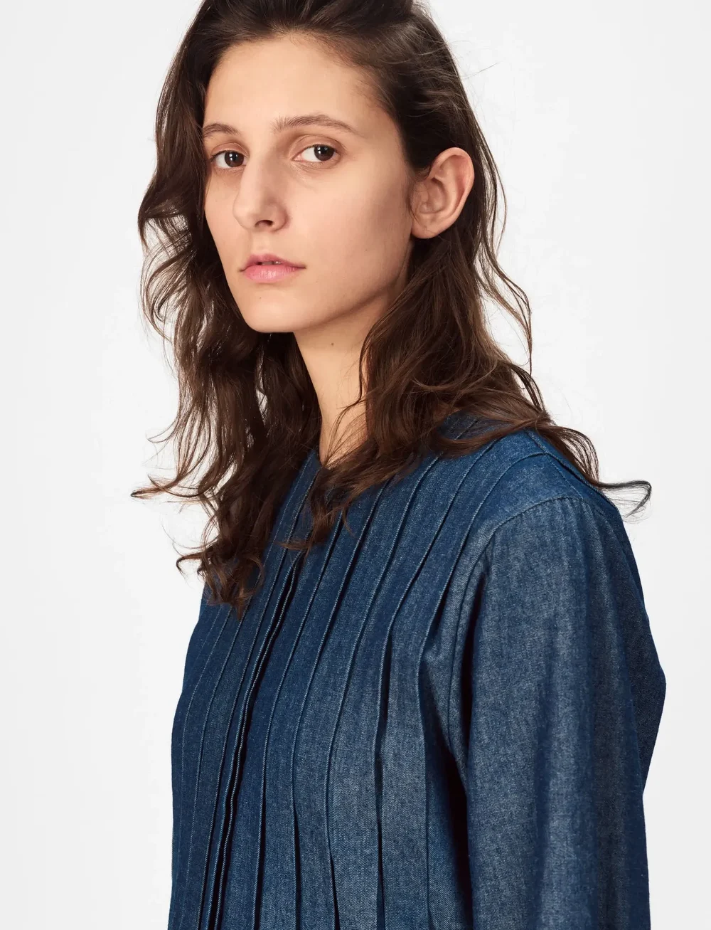 nué notes - Nevada Dress - jeansklänningar - 563 desaturated denim - 3