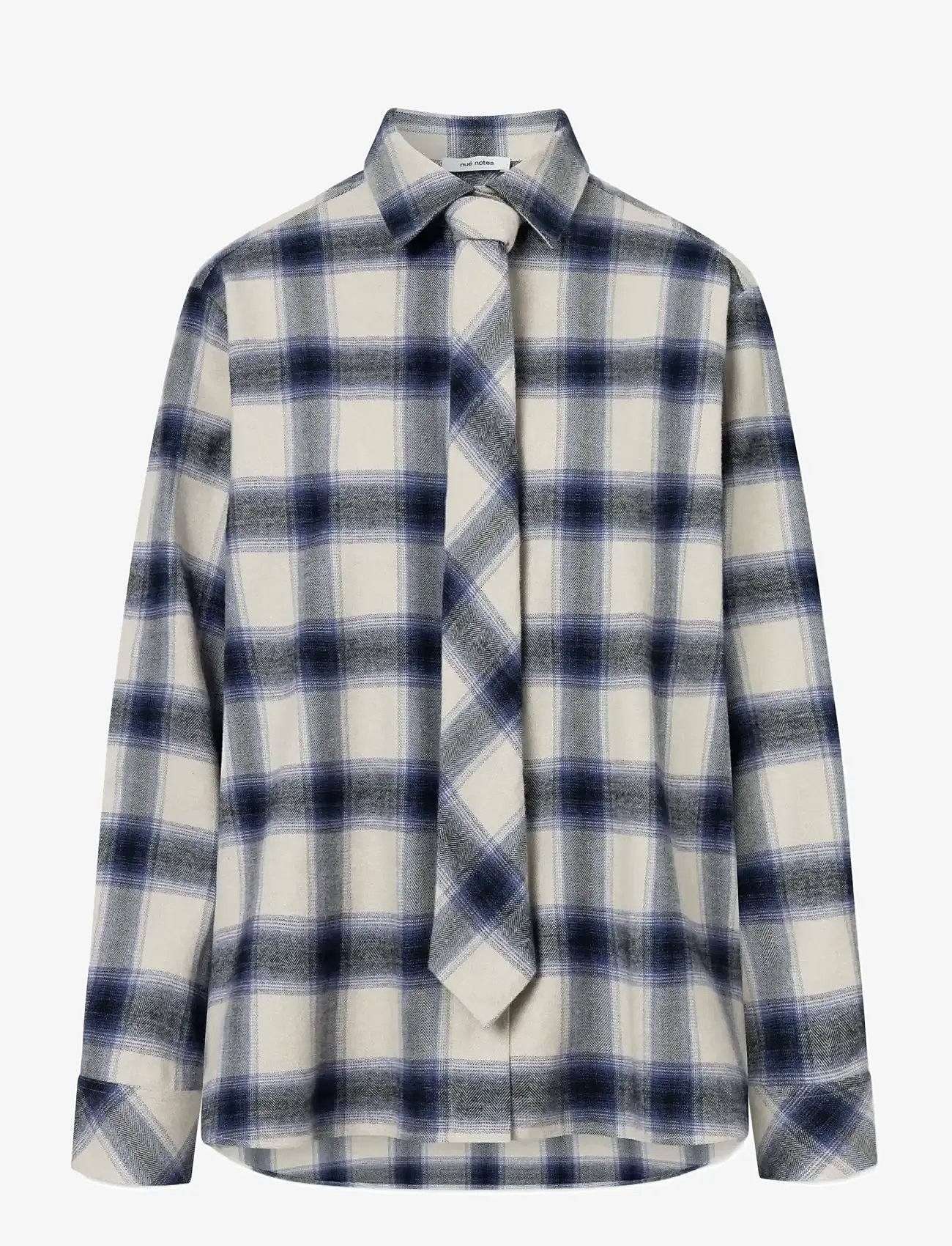 nué notes - Montreal Shirt - langärmlige hemden - 969 navy multi check - 1
