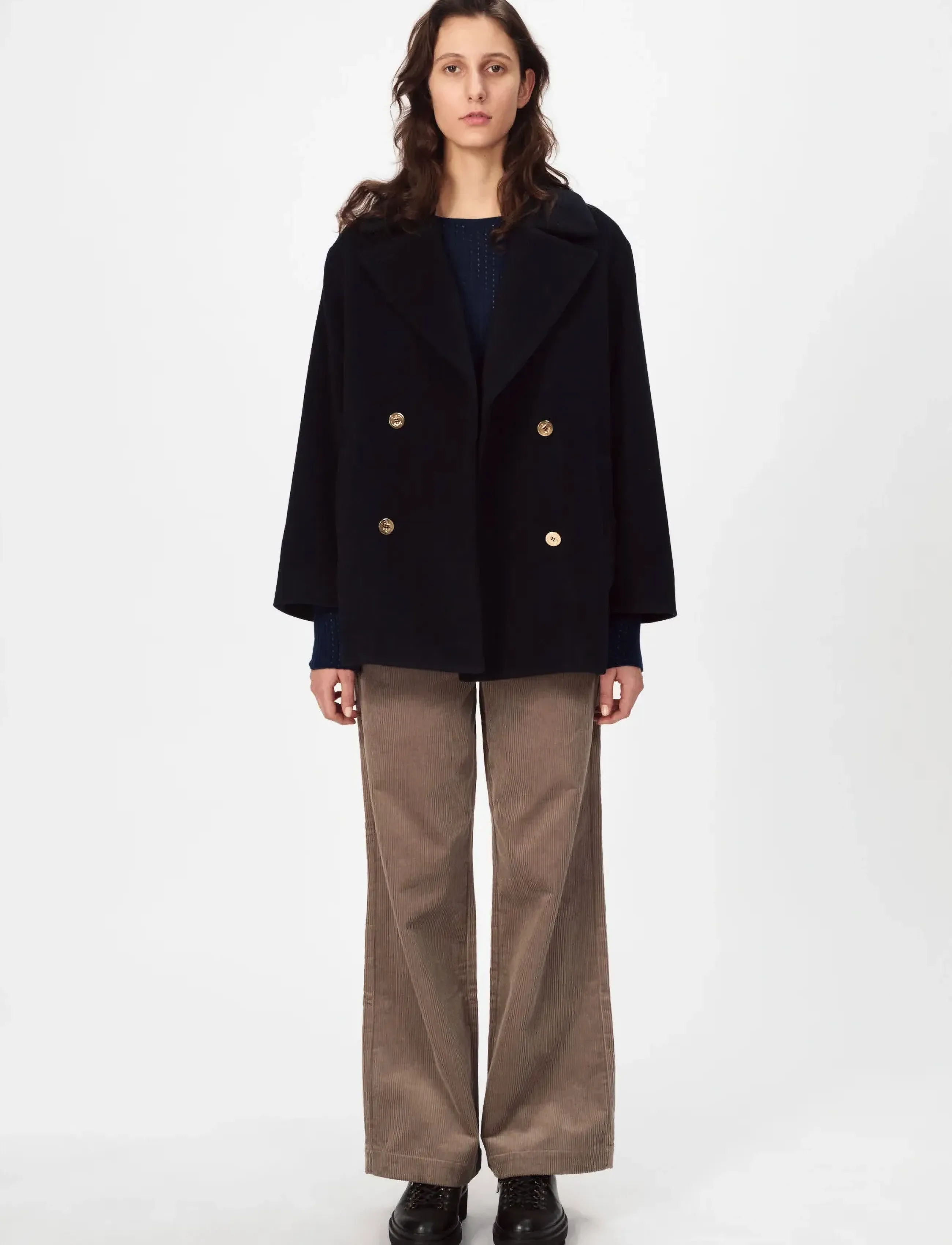 nué notes Belfast Coat - Tøj - 499 NAVY / navy