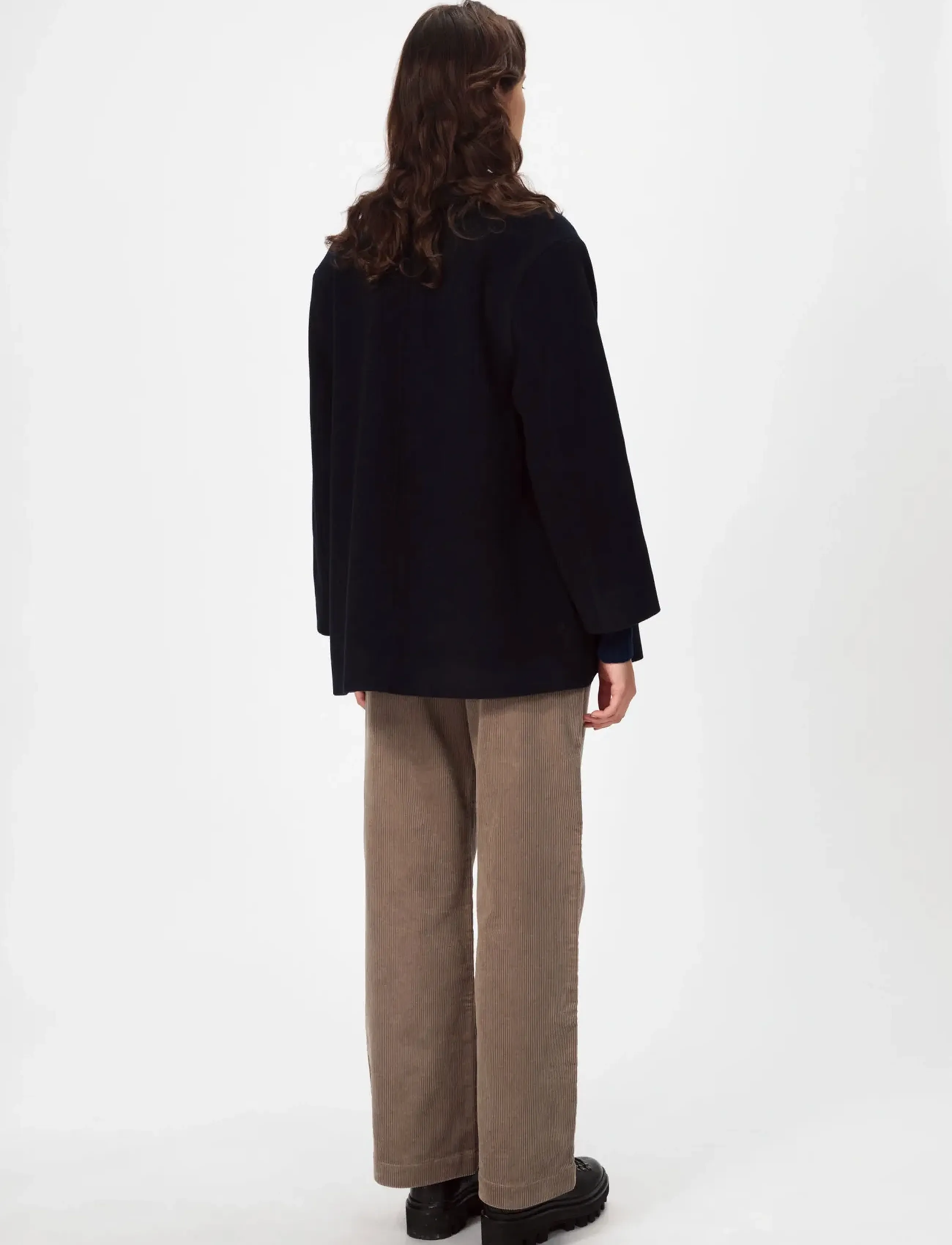 nué notes - Belfast Coat - lyhyet villakangastakit - 499 navy - 2