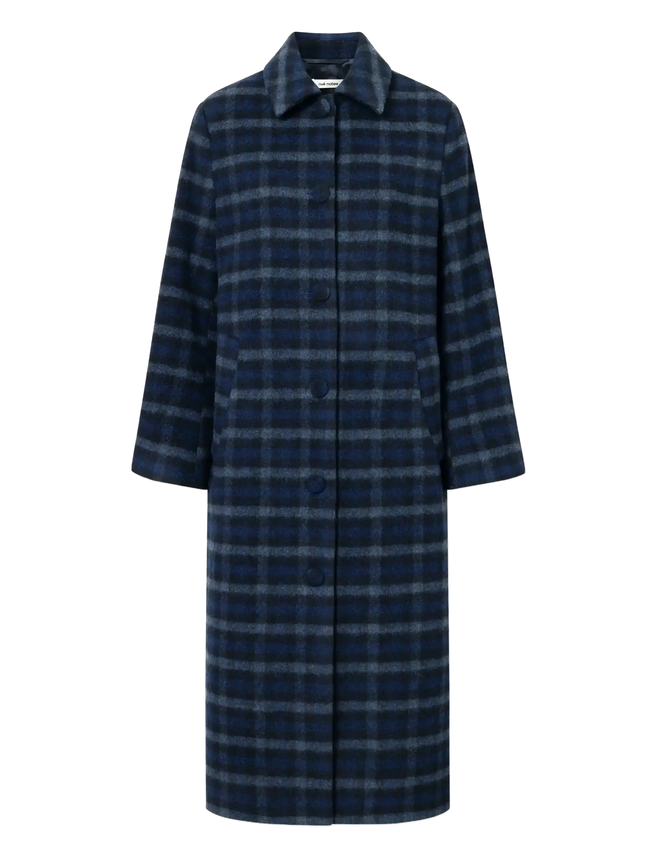 nué notes Helsinki Coat - Jakker & Frakker - 543 NAVY CHECK / navy