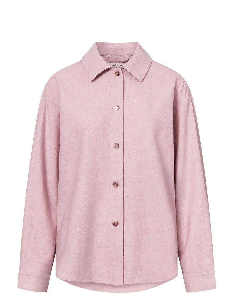 nué notes - Bonnyrigg Shirt - langærmede skjorter - 176 blush melange - 1