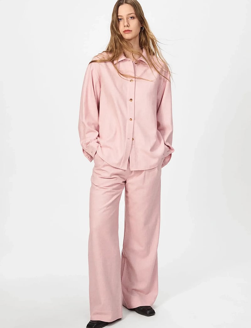 nué notes - Bonnyrigg Shirt - langærmede skjorter - 176 blush melange - 3