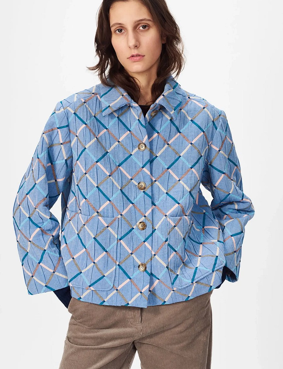 nué notes - Presley Jacket - overshirts - 561 harlequin blue - 3