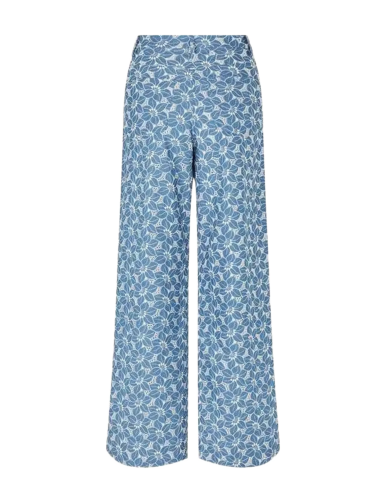 nué notes - Russel Pant - rette bukser - 406 denim blue - 2